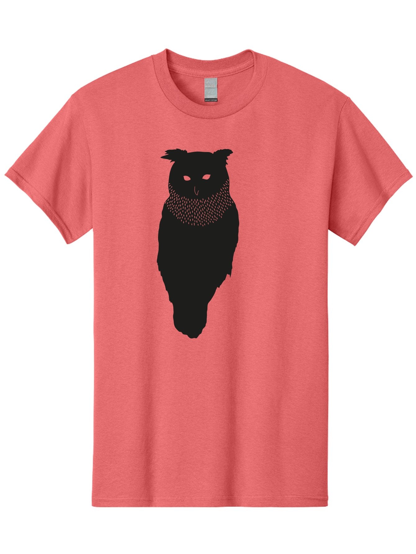 Owl-Silhouette Men'S Graphic Tee, 100% Cotton, Comfortable Casual Summer Wear, Machine Washable, Owl Silhouette, Black Owl, Glowing Eyes, Textured Feathers, Mysterious Animal, Nocturnal Bird, Wildlife Illustration, Symbolic Creature, Dark Art Aac224 12