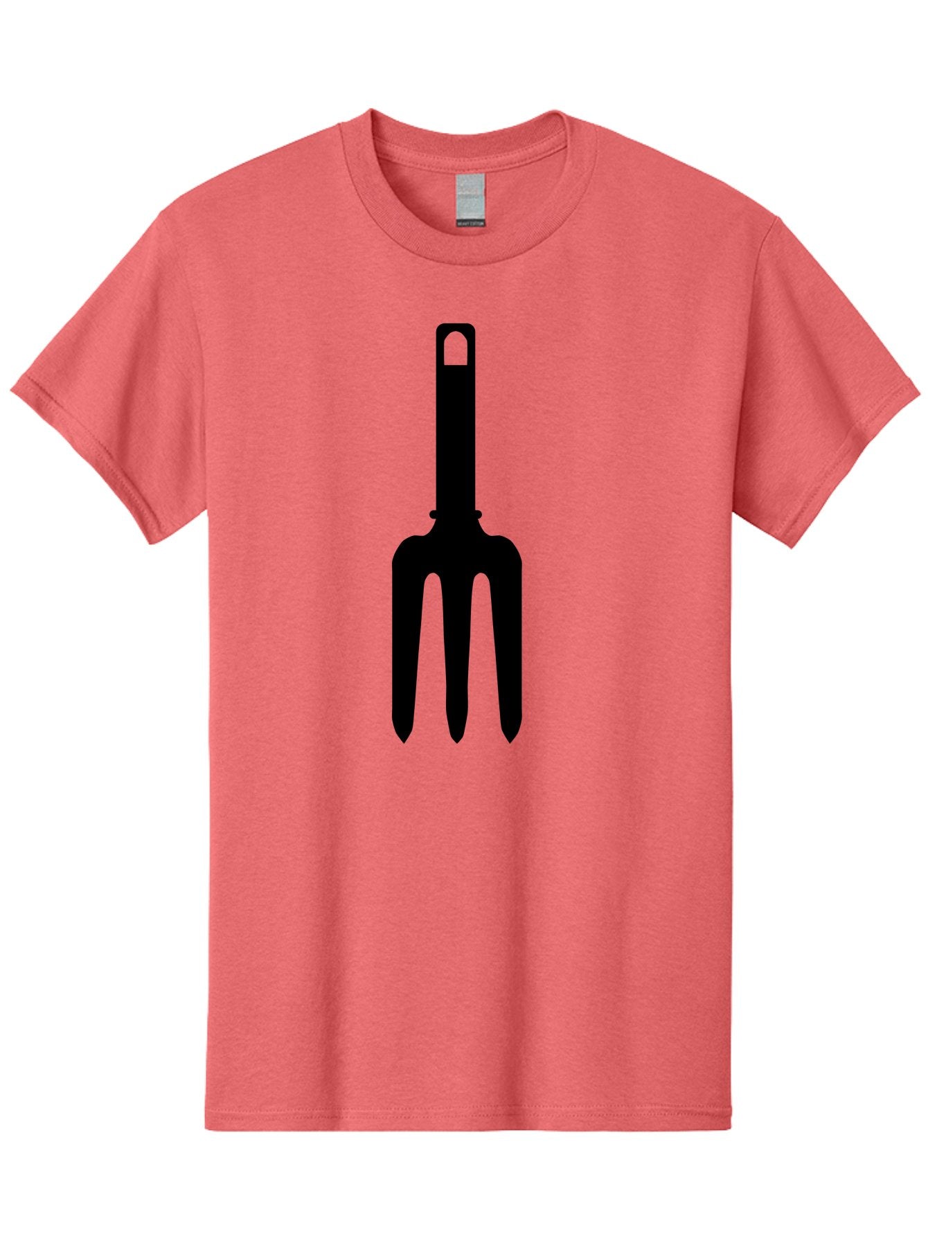 Pitchfork Men'S Graphic Tee, 100% Cotton, Comfortable Casual Summer Wear, Machine Washable, Pitchfork Silhouette, Black Pitchfork, Gardening Tool, Farm Equipment, Three-Pronged Fork, Rustic Icon, Agricultural Symbol, Simple Design, Aac227 11