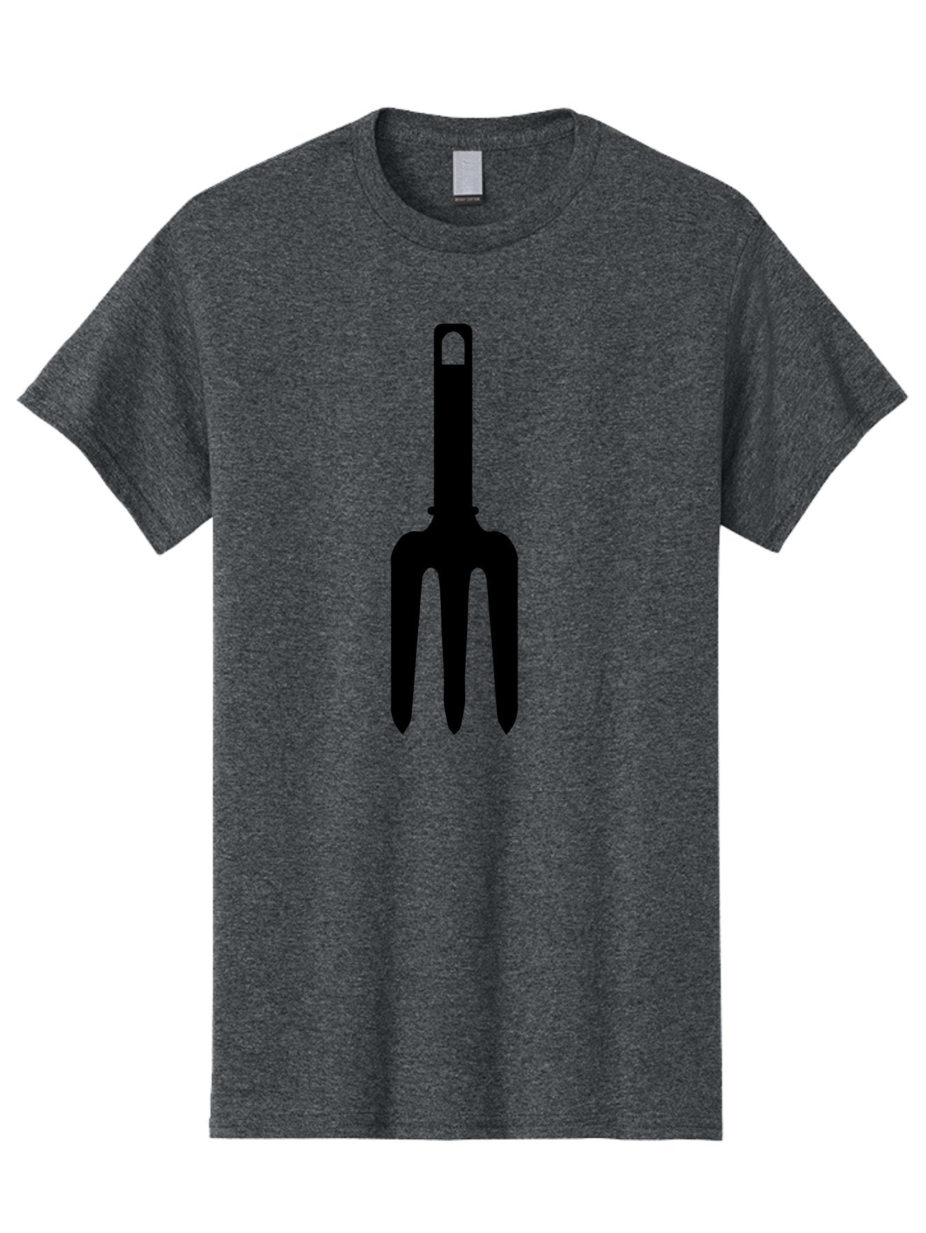 Pitchfork Men'S Graphic Tee, 100% Cotton, Comfortable Casual Summer Wear, Machine Washable, Pitchfork Silhouette, Black Pitchfork, Gardening Tool, Farm Equipment, Three-Pronged Fork, Rustic Icon, Agricultural Symbol, Simple Design, Aac227 10