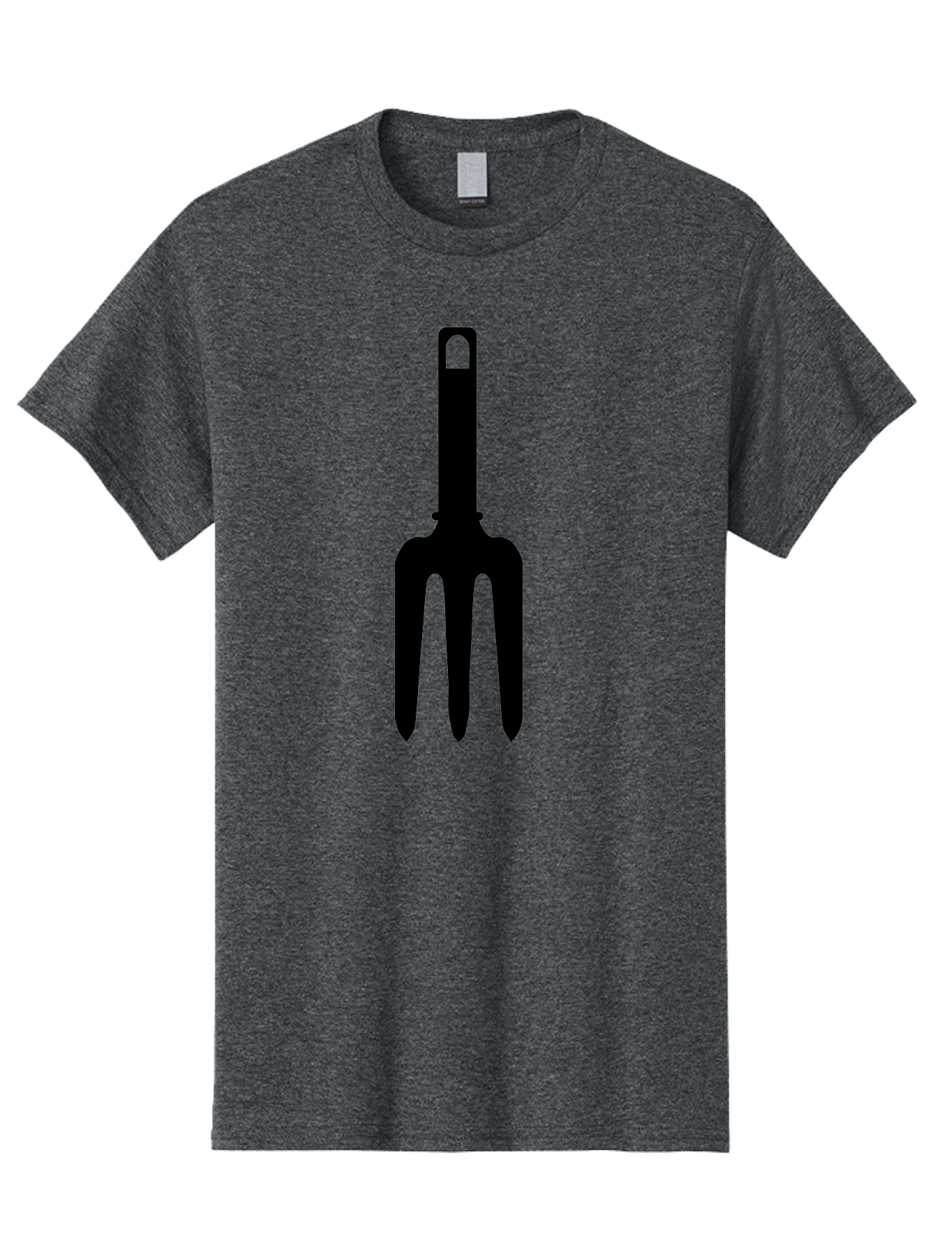 Pitchfork Men'S Graphic Tee, 100% Cotton, Comfortable Casual Summer Wear, Machine Washable, Pitchfork Silhouette, Black Pitchfork, Gardening Tool, Farm Equipment, Three-Pronged Fork, Rustic Icon, Agricultural Symbol, Simple Design, Aac227 27