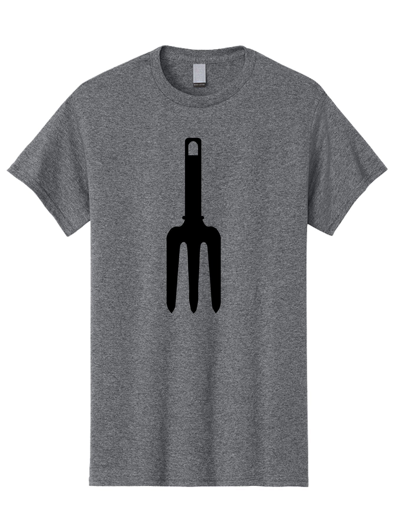 Pitchfork Men'S Graphic Tee, 100% Cotton, Comfortable Casual Summer Wear, Machine Washable, Pitchfork Silhouette, Black Pitchfork, Gardening Tool, Farm Equipment, Three-Pronged Fork, Rustic Icon, Agricultural Symbol, Simple Design, Aac227 12