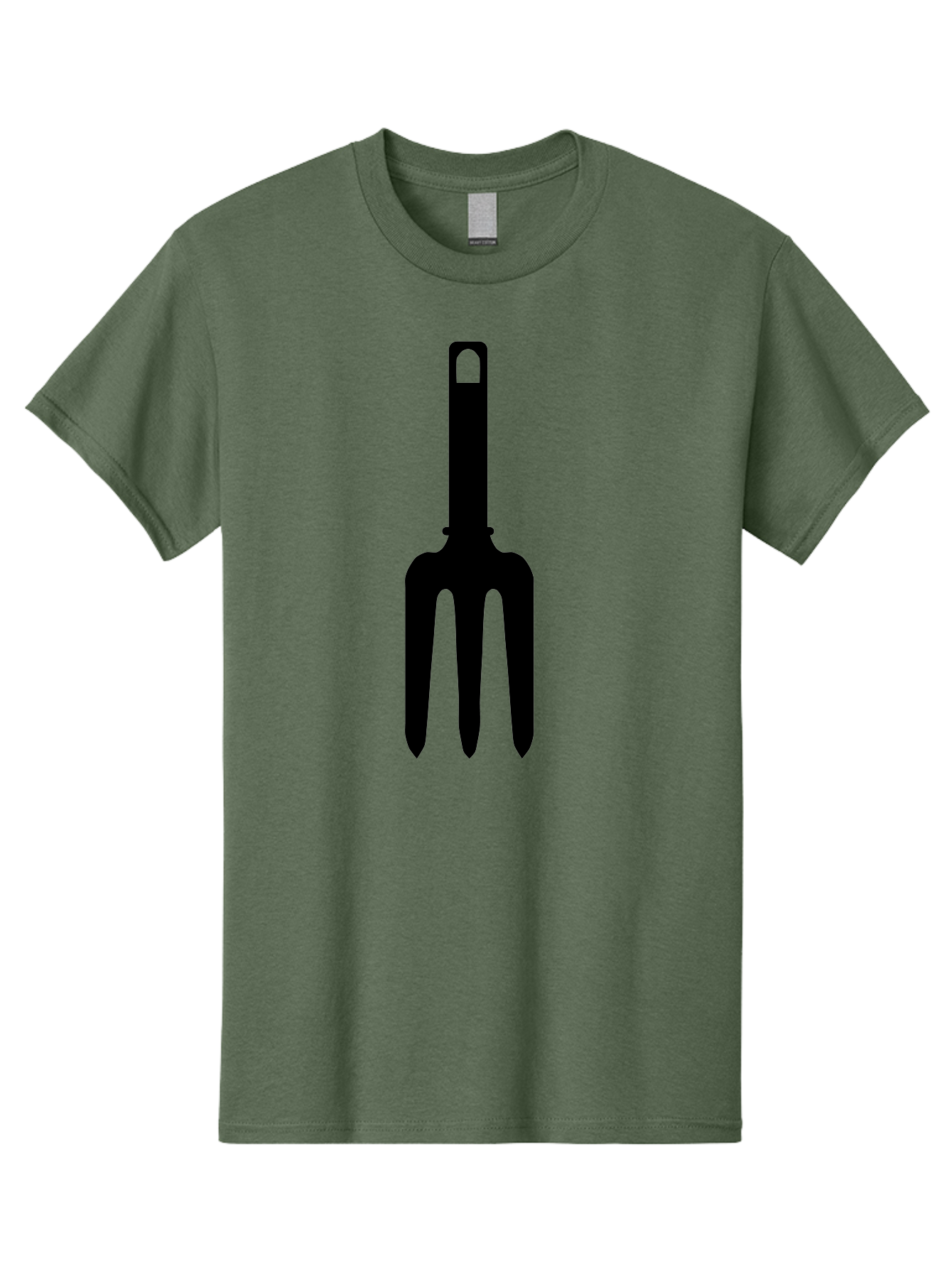 Pitchfork Men'S Graphic Tee, 100% Cotton, Comfortable Casual Summer Wear, Machine Washable, Pitchfork Silhouette, Black Pitchfork, Gardening Tool, Farm Equipment, Three-Pronged Fork, Rustic Icon, Agricultural Symbol, Simple Design, Aac227 29