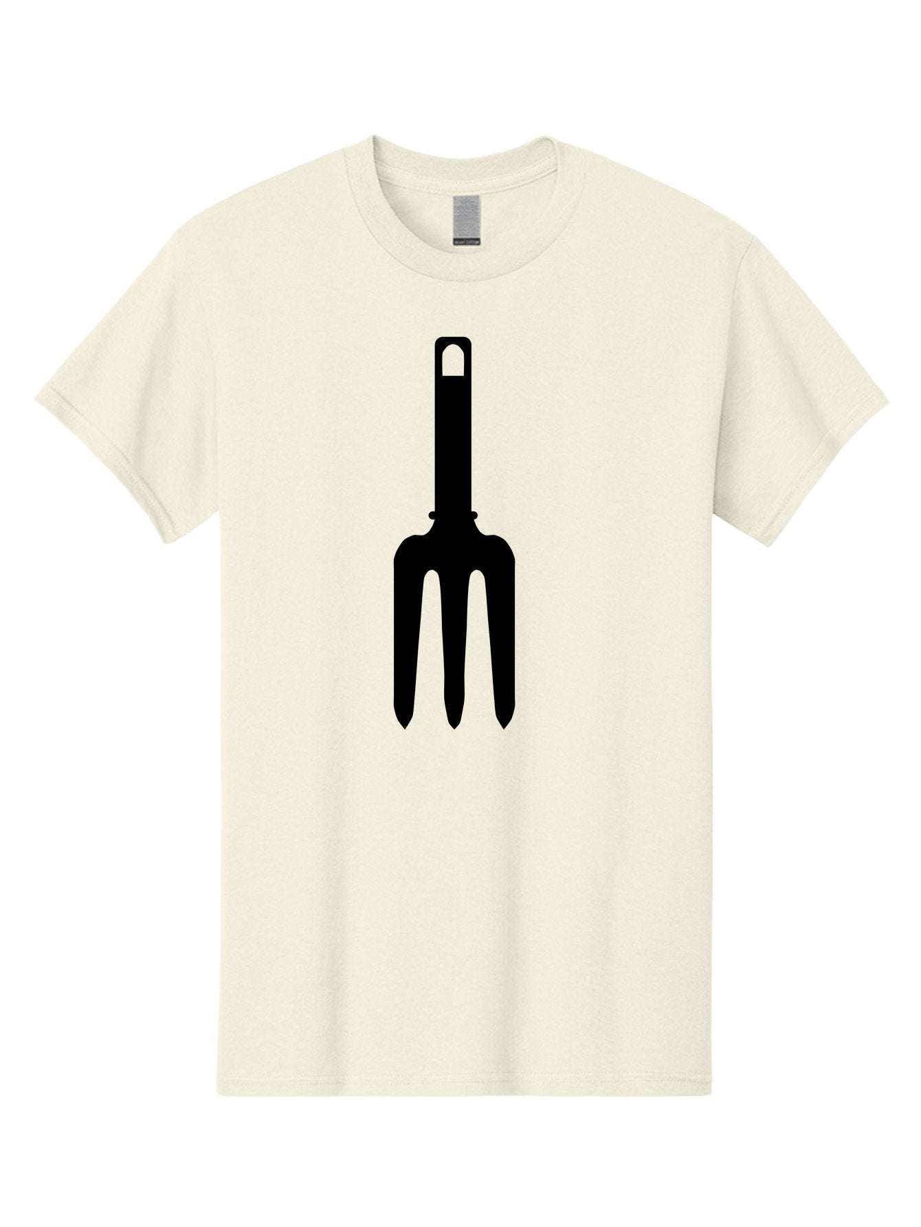 Pitchfork Men'S Graphic Tee, 100% Cotton, Comfortable Casual Summer Wear, Machine Washable, Pitchfork Silhouette, Black Pitchfork, Gardening Tool, Farm Equipment, Three-Pronged Fork, Rustic Icon, Agricultural Symbol, Simple Design, Aac227 9