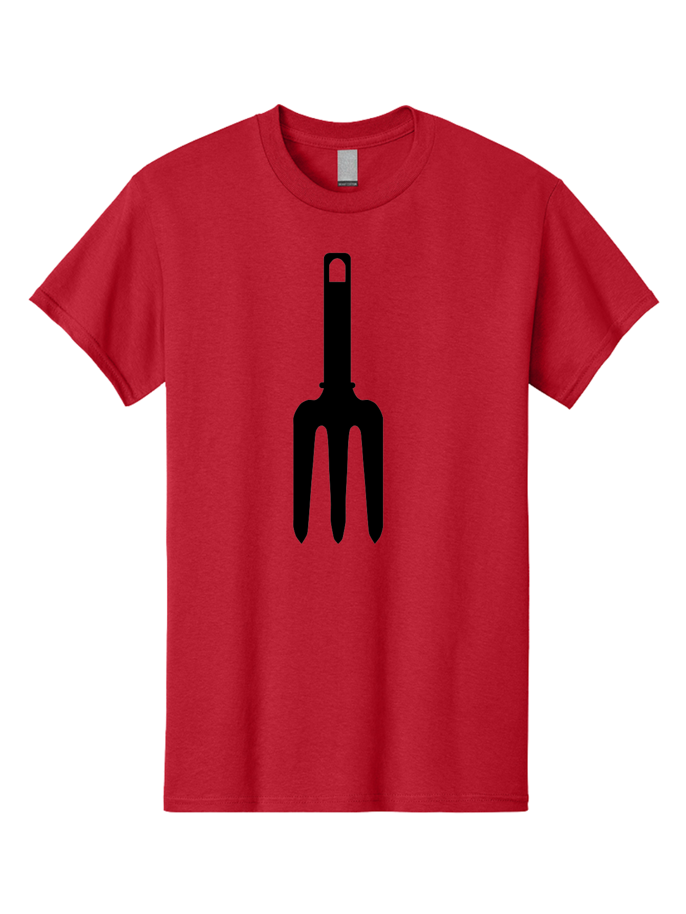 Pitchfork Men'S Graphic Tee, 100% Cotton, Comfortable Casual Summer Wear, Machine Washable, Pitchfork Silhouette, Black Pitchfork, Gardening Tool, Farm Equipment, Three-Pronged Fork, Rustic Icon, Agricultural Symbol, Simple Design, Aac227 13