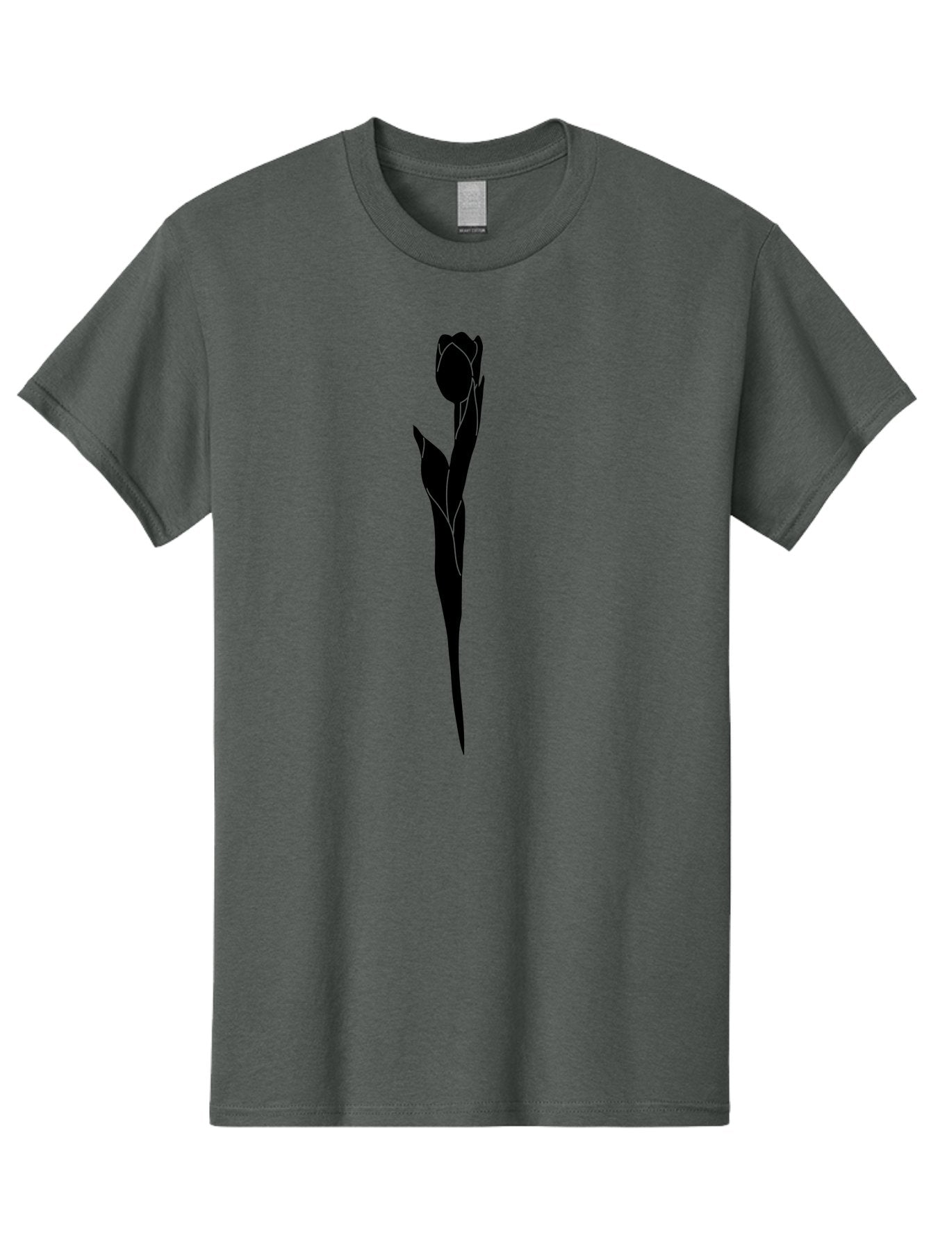 Rose-Silhouette-1 Men'S Graphic Tee, 100% Cotton, Comfortable Casual Summer Wear, Machine Washable, Rose Silhouette, Minimalist Design, Simple Graphics, Floral Illustration, Elegant Style, Modern Artwork, Vector Graphics Aac233 10