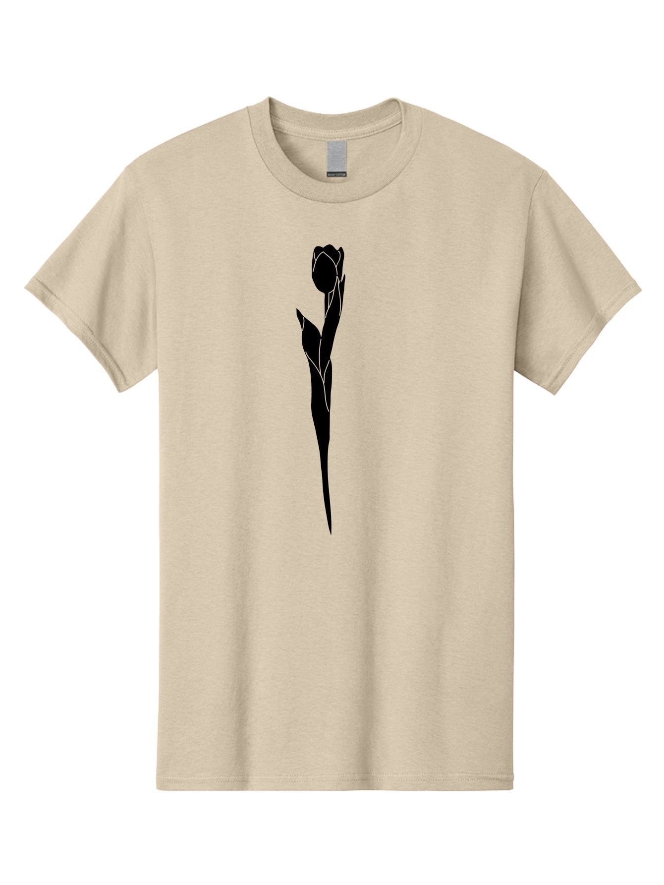 Rose-Silhouette-1 Men'S Graphic Tee, 100% Cotton, Comfortable Casual Summer Wear, Machine Washable, Rose Silhouette, Minimalist Design, Simple Graphics, Floral Illustration, Elegant Style, Modern Artwork, Vector Graphics Aac233