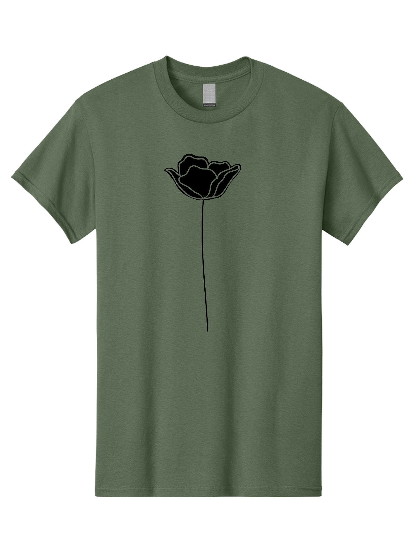 Rose Men'S Graphic Tee, 100% Cotton, Comfortable Casual Summer Wear, Machine Washable, Black Rose, Minimalist Design, Simple Illustration, Flower Symbol, Elegant Graphics, Modern Art, Rose Silhouette, Floral Icon Aac235 15
