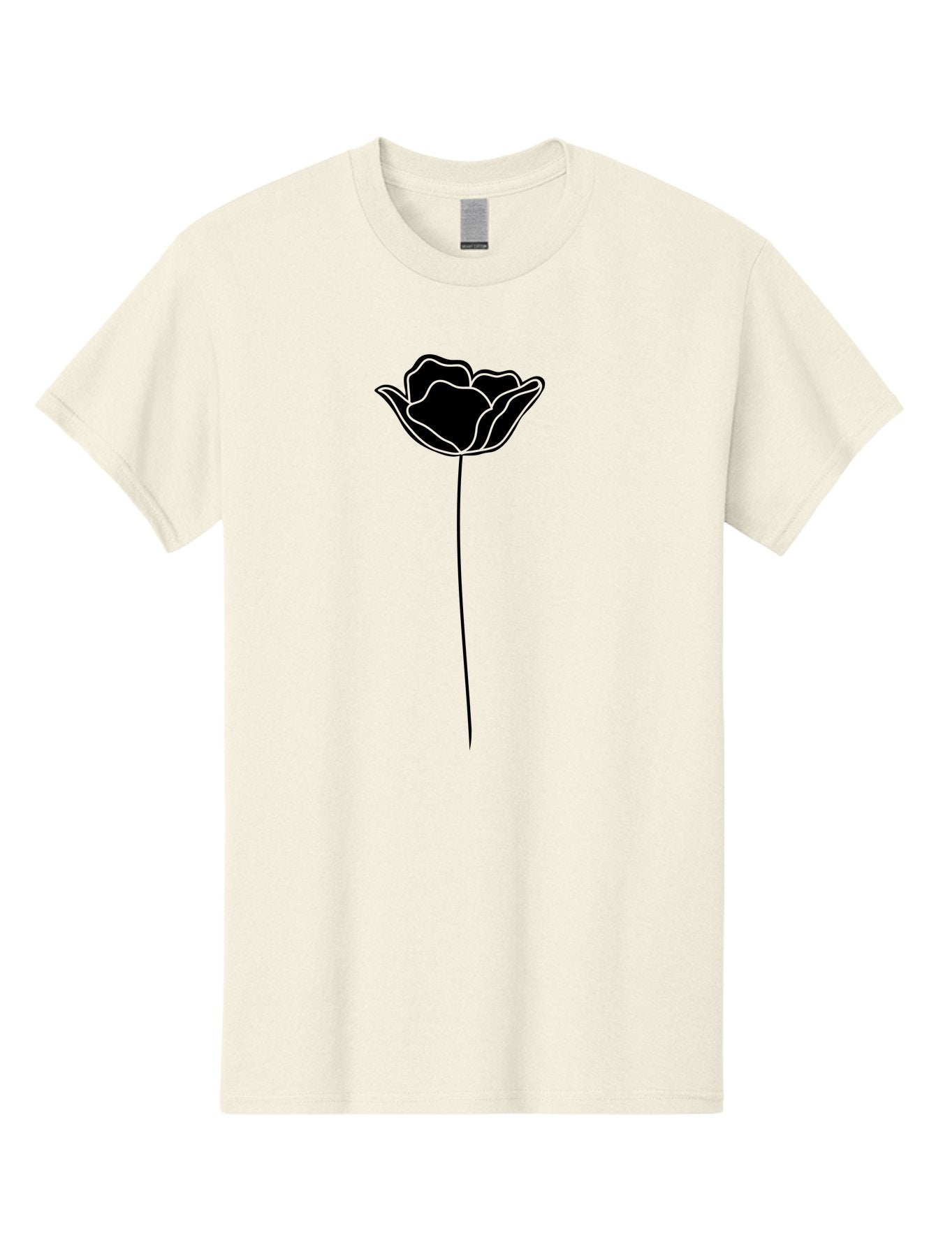 Rose Men'S Graphic Tee, 100% Cotton, Comfortable Casual Summer Wear, Machine Washable, Black Rose, Minimalist Design, Simple Illustration, Flower Symbol, Elegant Graphics, Modern Art, Rose Silhouette, Floral Icon Aac235 8