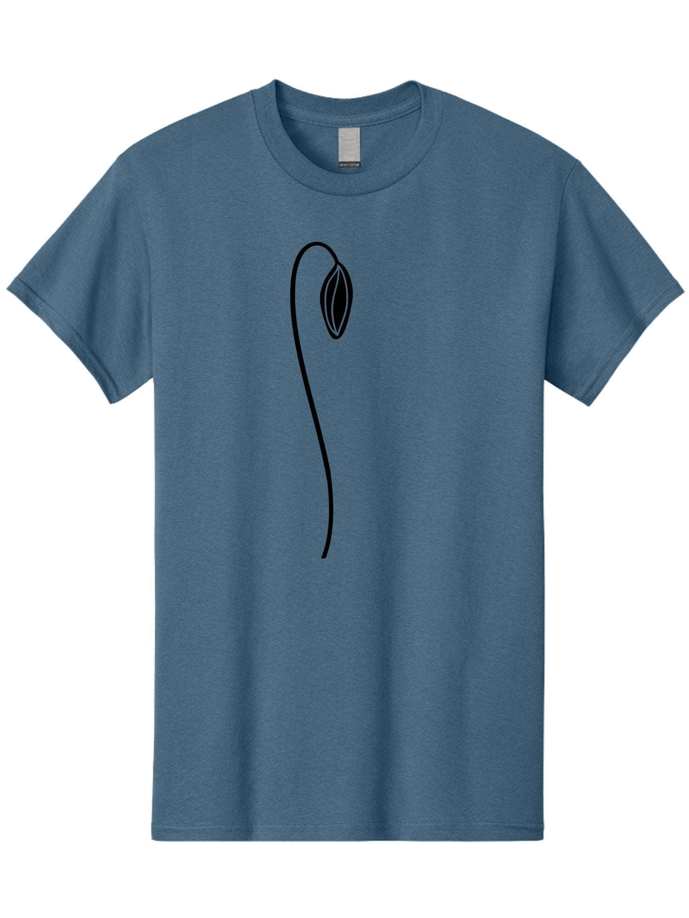 Sprouting-Seed Men'S Graphic Tee, 100% Cotton, Comfortable Casual Summer Wear, Machine Washable, Sprouting Seed, Minimalist Design, Simple Illustration, Seedling Growth, Germination Process, Black Outline, Elegant Simplicity, Modern Art Aac240 5