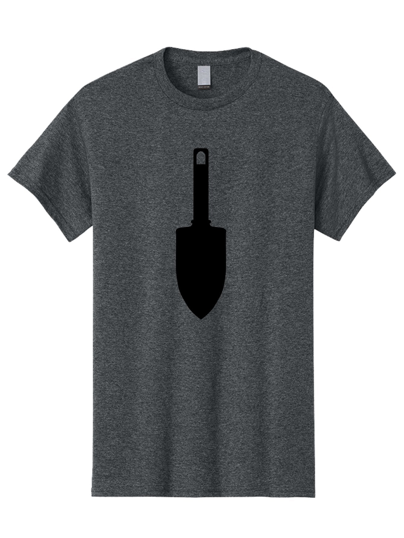 Trowel Men'S Graphic Tee, 100% Cotton, Comfortable Casual Summer Wear, Machine Washable, Gardening Tool, Trowel Silhouette, Digging Equipment, Garden Shovel, Landscaping Icon, Black Silhouette Aac243 4