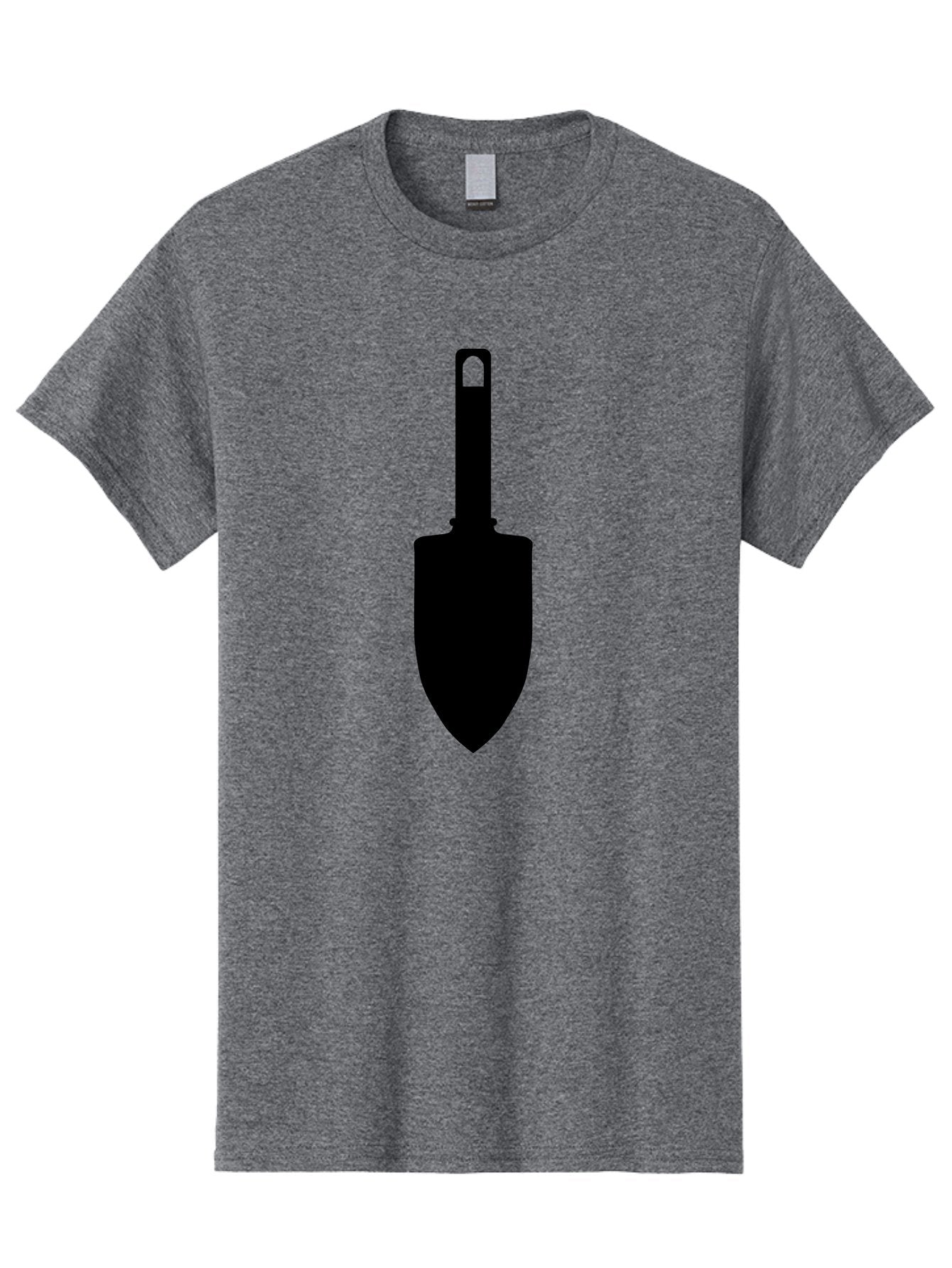 Trowel Men'S Graphic Tee, 100% Cotton, Comfortable Casual Summer Wear, Machine Washable, Gardening Tool, Trowel Silhouette, Digging Equipment, Garden Shovel, Landscaping Icon, Black Silhouette Aac243 9