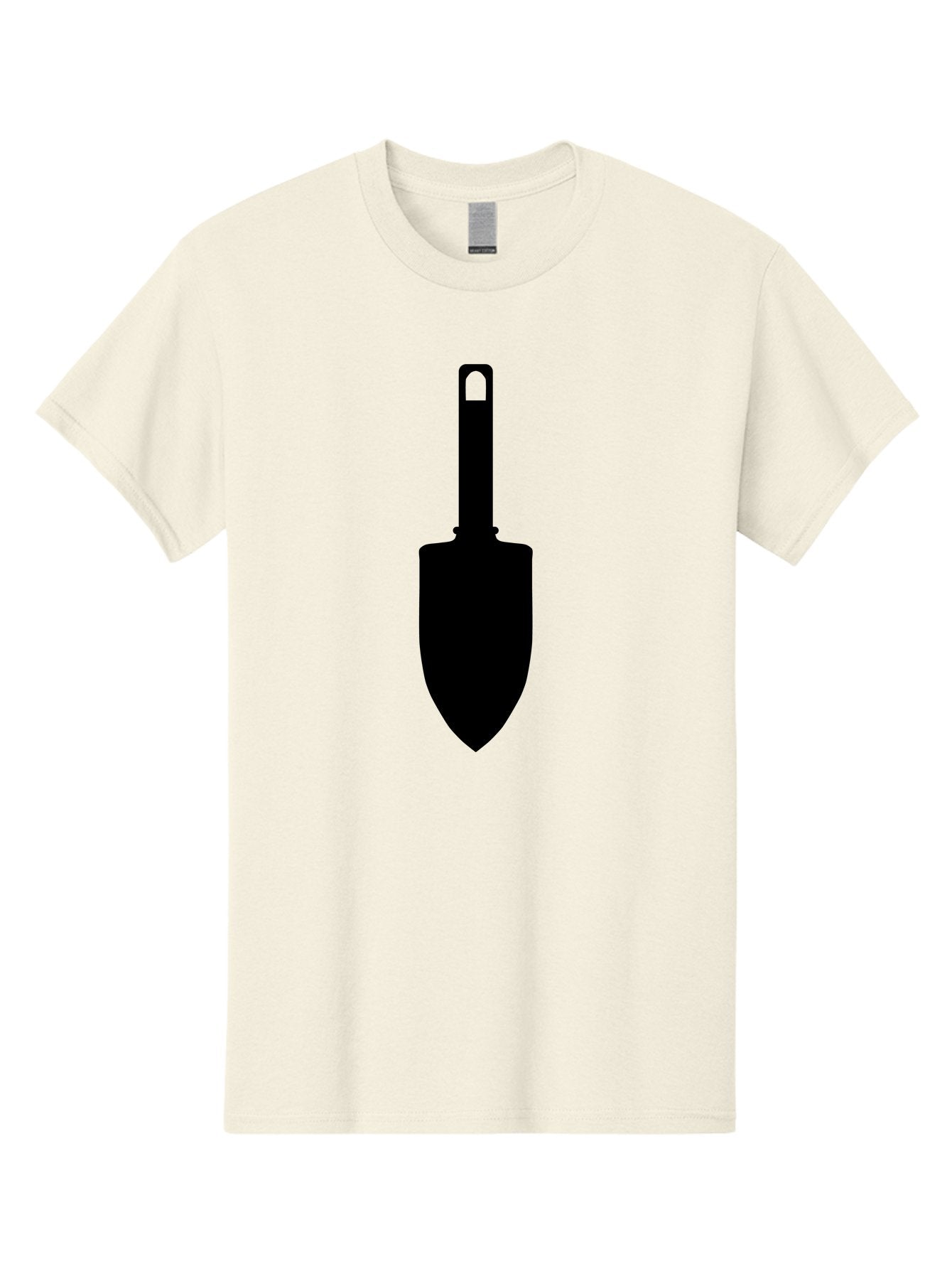 Trowel Men'S Graphic Tee, 100% Cotton, Comfortable Casual Summer Wear, Machine Washable, Gardening Tool, Trowel Silhouette, Digging Equipment, Garden Shovel, Landscaping Icon, Black Silhouette Aac243 12