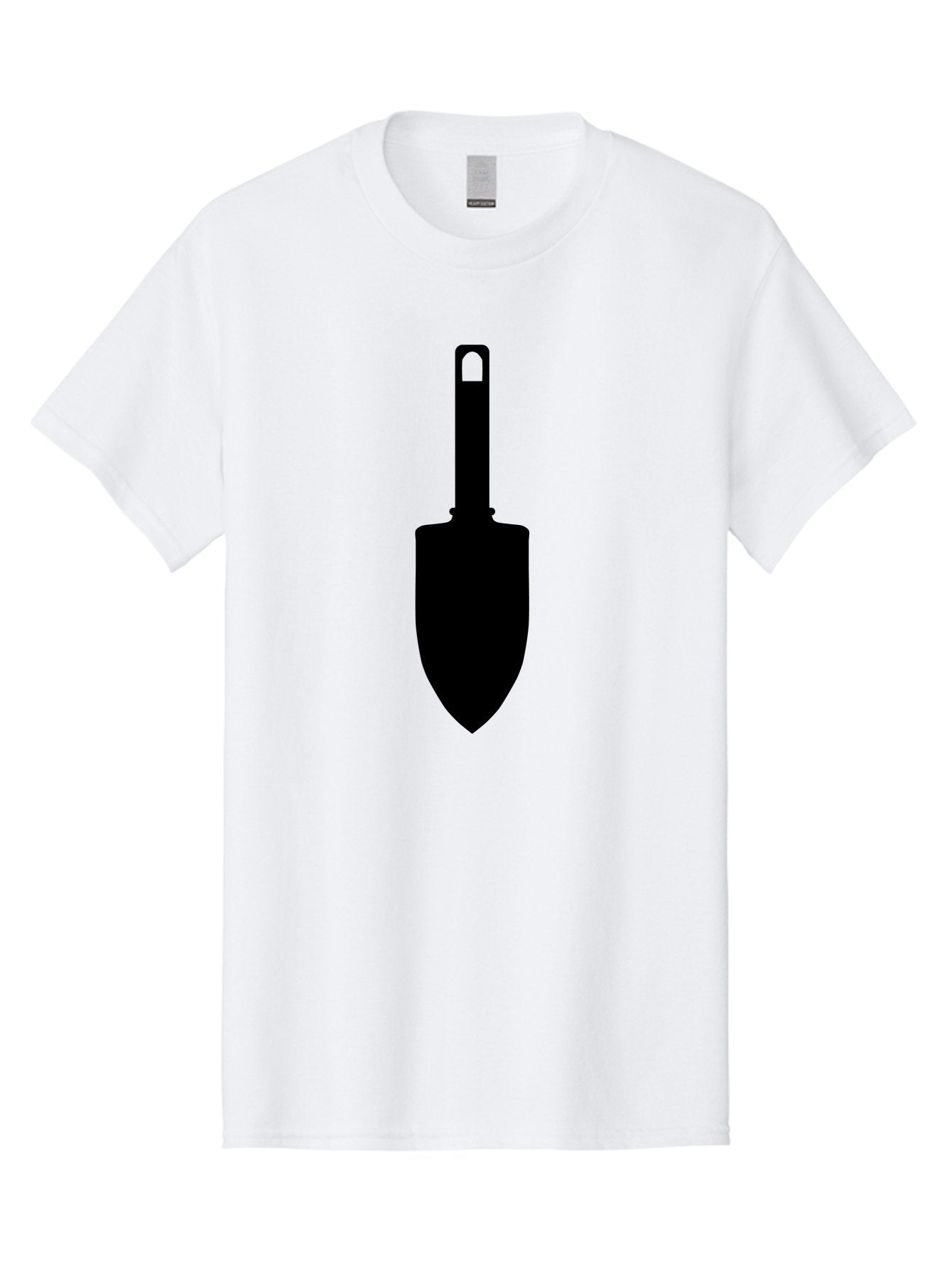 Trowel Men'S Graphic Tee, 100% Cotton, Comfortable Casual Summer Wear, Machine Washable, Gardening Tool, Trowel Silhouette, Digging Equipment, Garden Shovel, Landscaping Icon, Black Silhouette Aac243 10