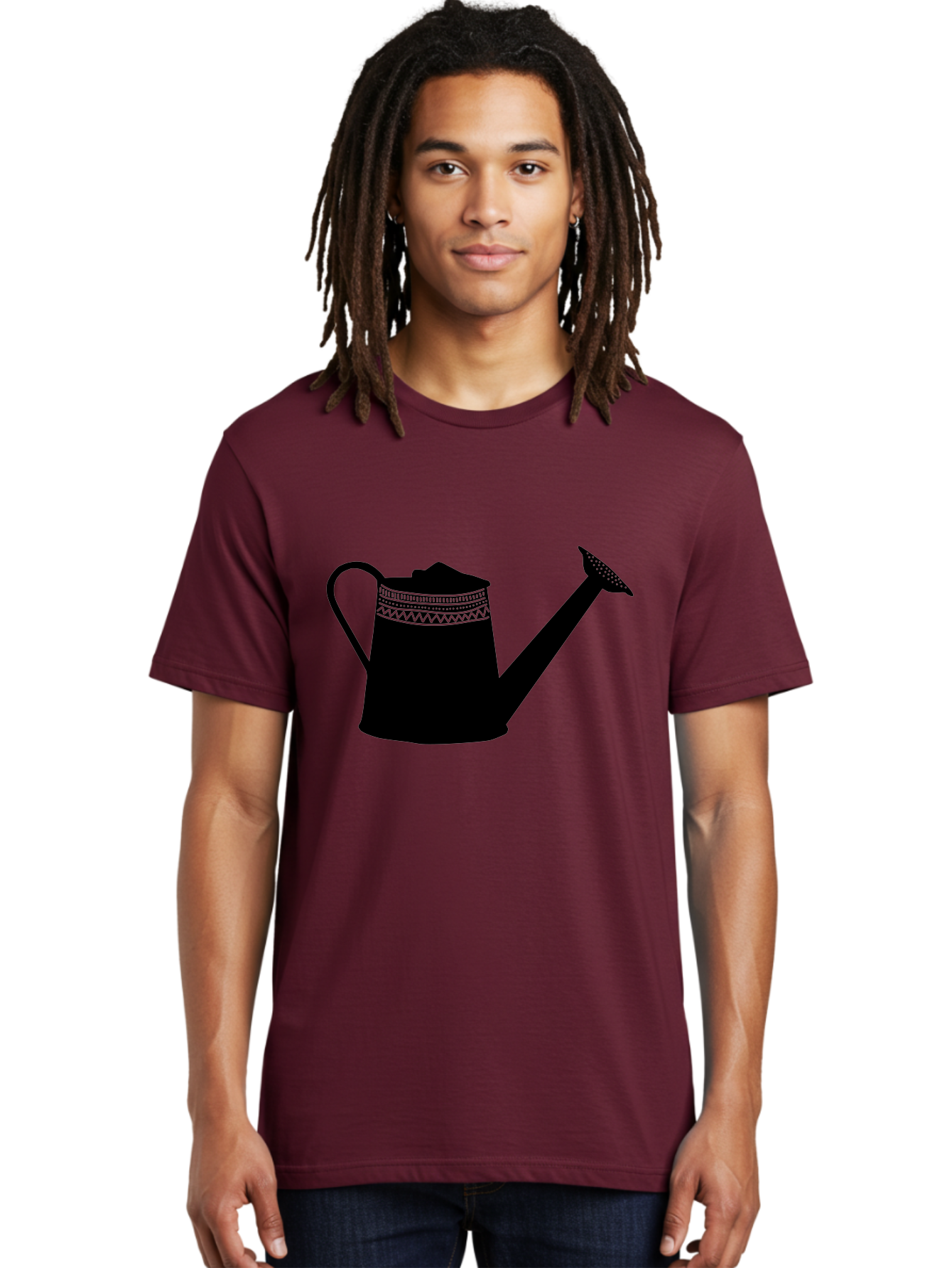 Watering-Can Men'S Graphic Tee, 100% Cotton, Comfortable Casual Summer Wear, Machine Washable, Watering Can, Gardening Tools, Nursery Equipment, Decorative Patterns, Geometric Designs, Garden Care, Plant Watering Aac248 14
