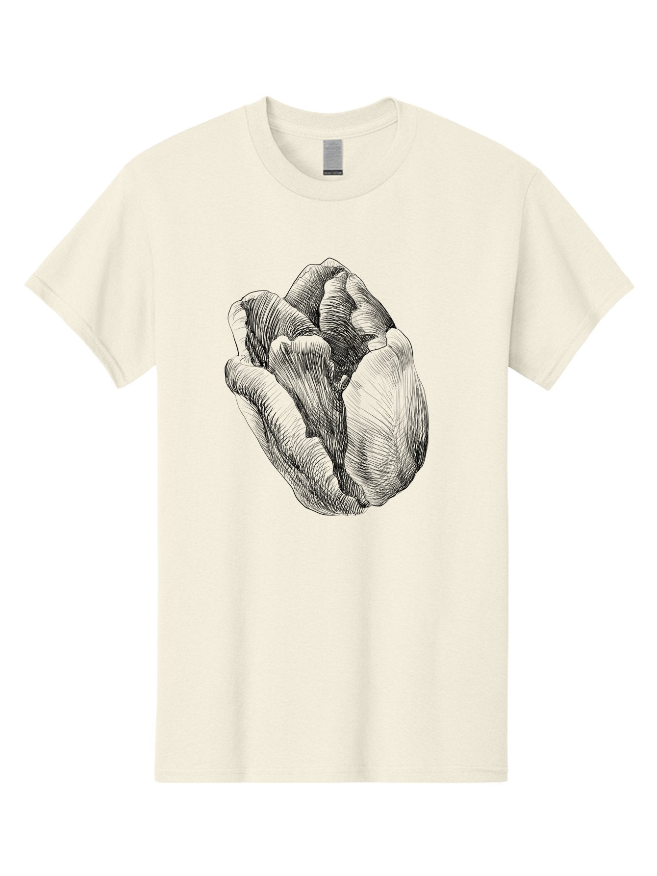 Fist Men'S Graphic Tee, 100% Cotton, Comfortable Casual Summer Wear, Machine Washable, Rosebud, Hand Drawn Illustration, Floral Art, Sketch Style, Elegant Design, Bold Lines, Minimalist Aesthetic, Symbolic Flower Aac256 6