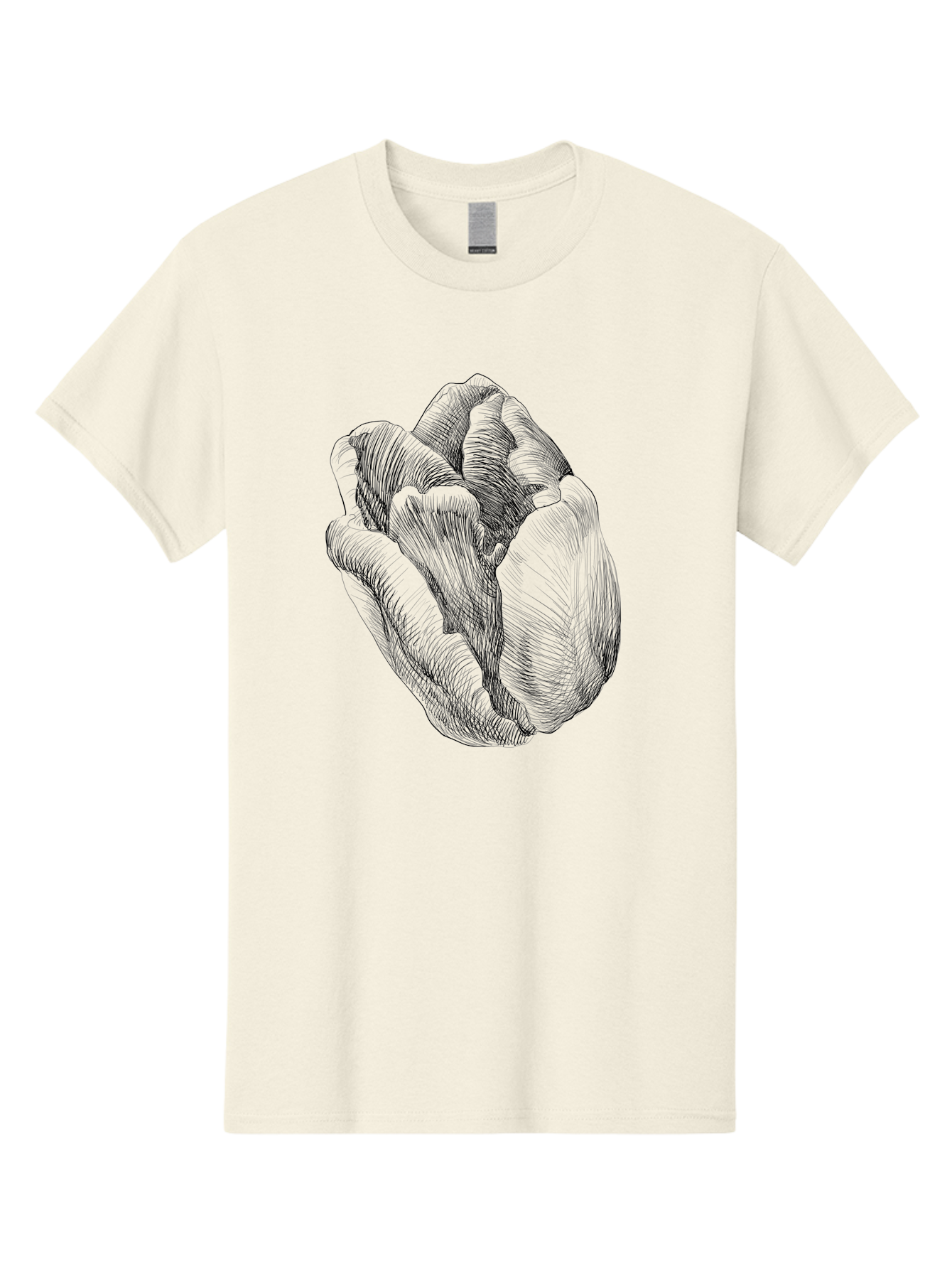 Fist Men'S Graphic Tee, 100% Cotton, Comfortable Casual Summer Wear, Machine Washable, Rosebud, Hand Drawn Illustration, Floral Art, Sketch Style, Elegant Design, Bold Lines, Minimalist Aesthetic, Symbolic Flower Aac256 13