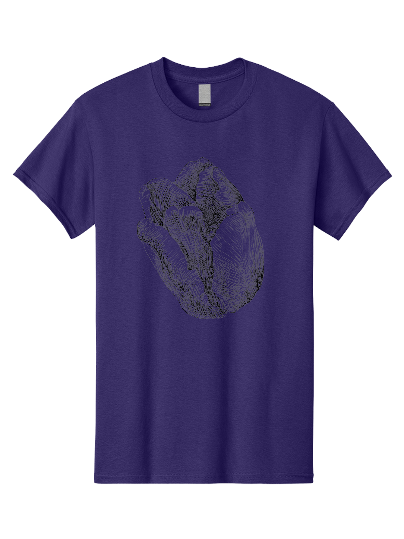 Fist Men'S Graphic Tee, 100% Cotton, Comfortable Casual Summer Wear, Machine Washable, Rosebud, Hand Drawn Illustration, Floral Art, Sketch Style, Elegant Design, Bold Lines, Minimalist Aesthetic, Symbolic Flower Aac256 11