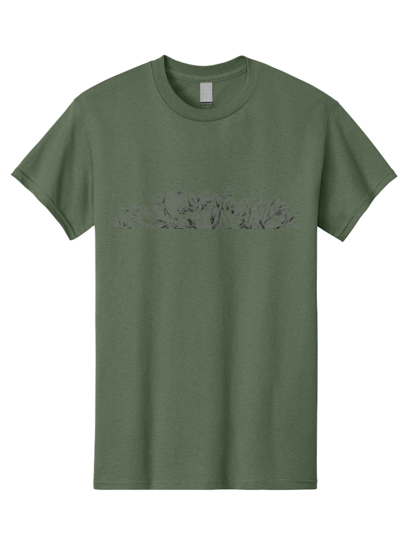 Roses-And-Butterflies Men'S Graphic Tee, 100% Cotton, Comfortable Casual Summer Wear, Machine Washable, Roses, Butterflies, Floral Arrangement, Elegant Flowers, Delicate Butterflies, Vintage Style, Romantic Ambiance, Floral Beauty, Aac273 25
