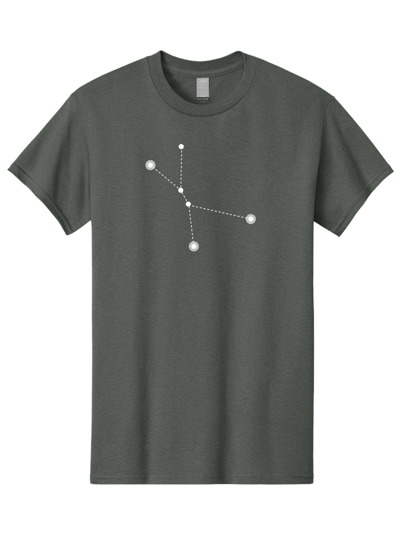 Constellation-2 Men'S Graphic Tee, 100% Cotton, Comfortable Casual Summer Wear, Machine Washable, Constellation Pattern, Five-Pointed Star, Dotted Lines, White Dots, Glowing Effect, Minimalist Design, Simple Graphics, Abstract Representation, Aac281 27