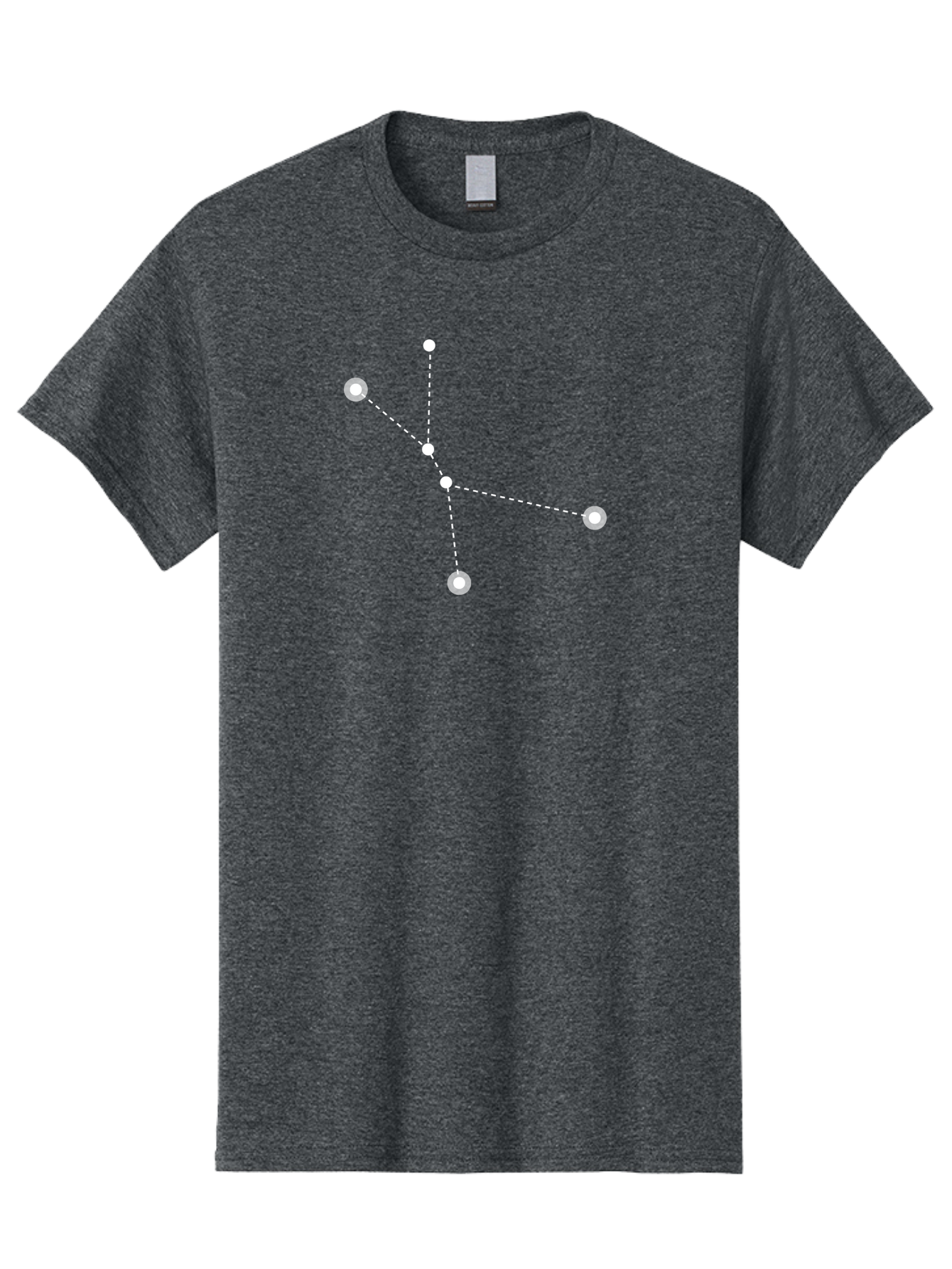 Constellation-2 Men'S Graphic Tee, 100% Cotton, Comfortable Casual Summer Wear, Machine Washable, Constellation Pattern, Five-Pointed Star, Dotted Lines, White Dots, Glowing Effect, Minimalist Design, Simple Graphics, Abstract Representation, Aac281 29
