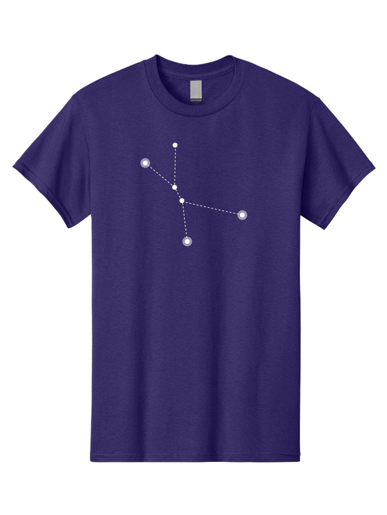 Constellation-2 Men'S Graphic Tee, 100% Cotton, Comfortable Casual Summer Wear, Machine Washable, Constellation Pattern, Five-Pointed Star, Dotted Lines, White Dots, Glowing Effect, Minimalist Design, Simple Graphics, Abstract Representation, Aac281 5