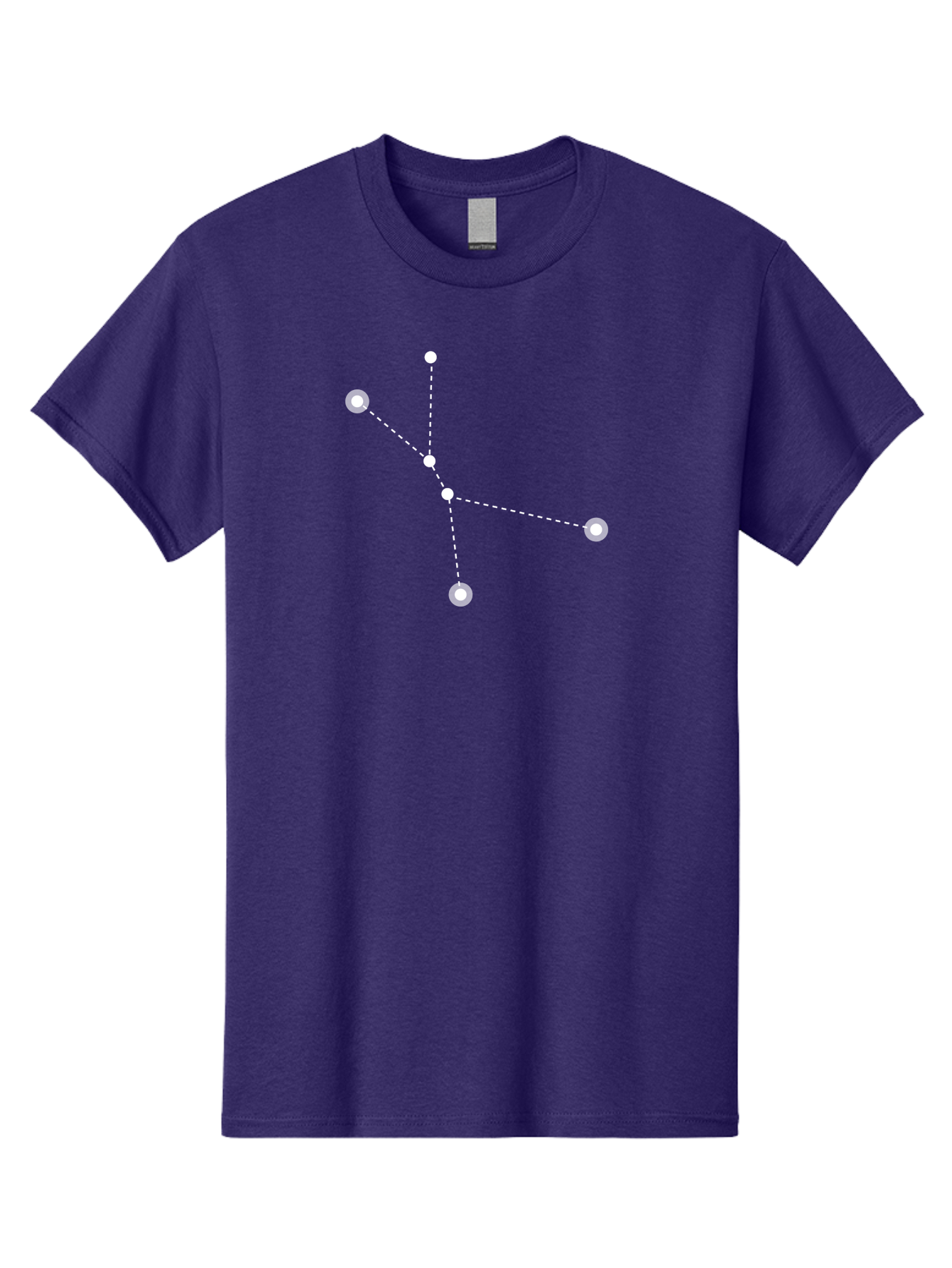 Constellation-2 Men'S Graphic Tee, 100% Cotton, Comfortable Casual Summer Wear, Machine Washable, Constellation Pattern, Five-Pointed Star, Dotted Lines, White Dots, Glowing Effect, Minimalist Design, Simple Graphics, Abstract Representation, Aac281 15