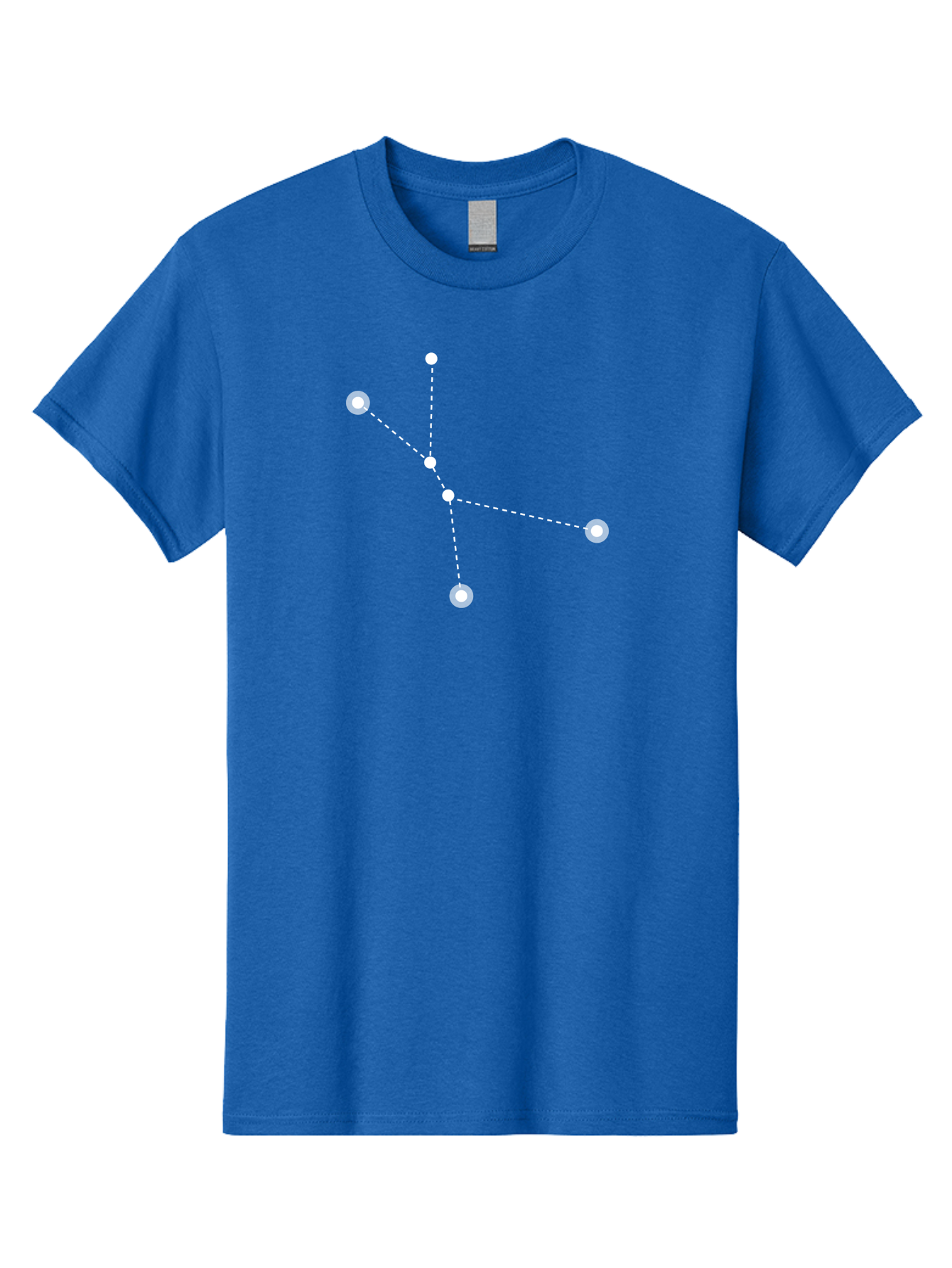 Constellation-2 Men'S Graphic Tee, 100% Cotton, Comfortable Casual Summer Wear, Machine Washable, Constellation Pattern, Five-Pointed Star, Dotted Lines, White Dots, Glowing Effect, Minimalist Design, Simple Graphics, Abstract Representation, Aac281 17