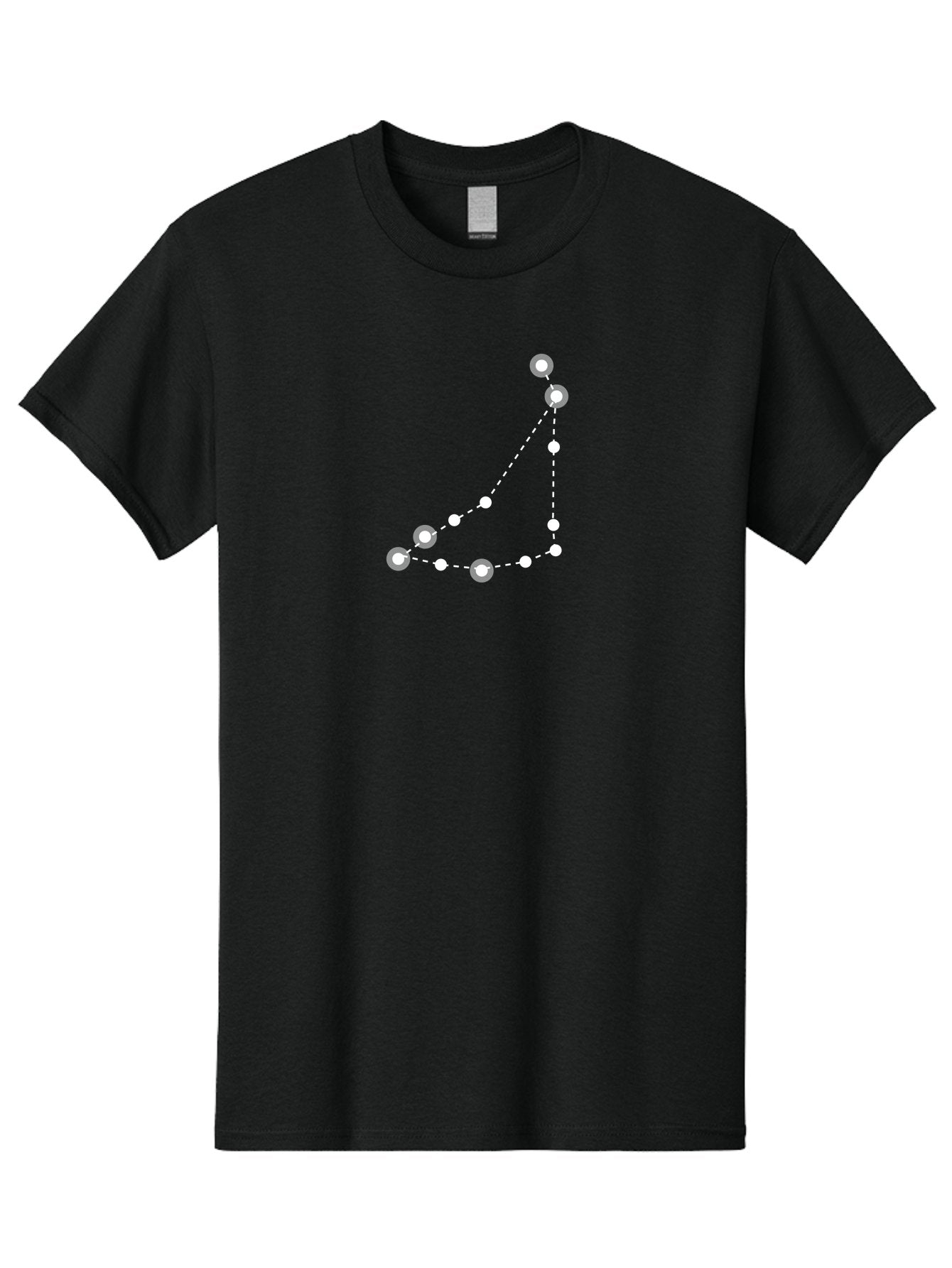 Constellation-Pattern-1 Men'S Graphic Tee, 100% Cotton, Comfortable Casual Summer Wear, Machine Washable, Constellation, White Stars, Dotted Lines, Celestial Map, Astronomy, Night Sky, Star Pattern, Zodiac Signs Aac285 13