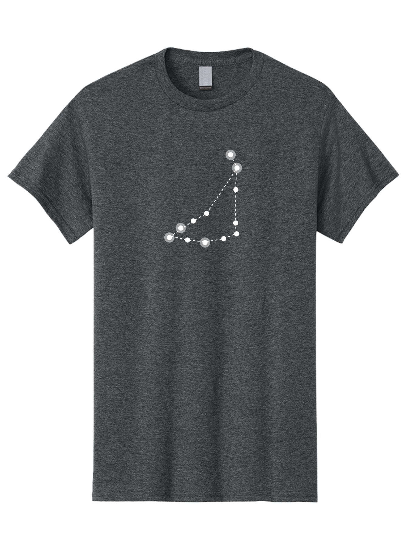 Constellation-Pattern-1 Men'S Graphic Tee, 100% Cotton, Comfortable Casual Summer Wear, Machine Washable, Constellation, White Stars, Dotted Lines, Celestial Map, Astronomy, Night Sky, Star Pattern, Zodiac Signs Aac285 7