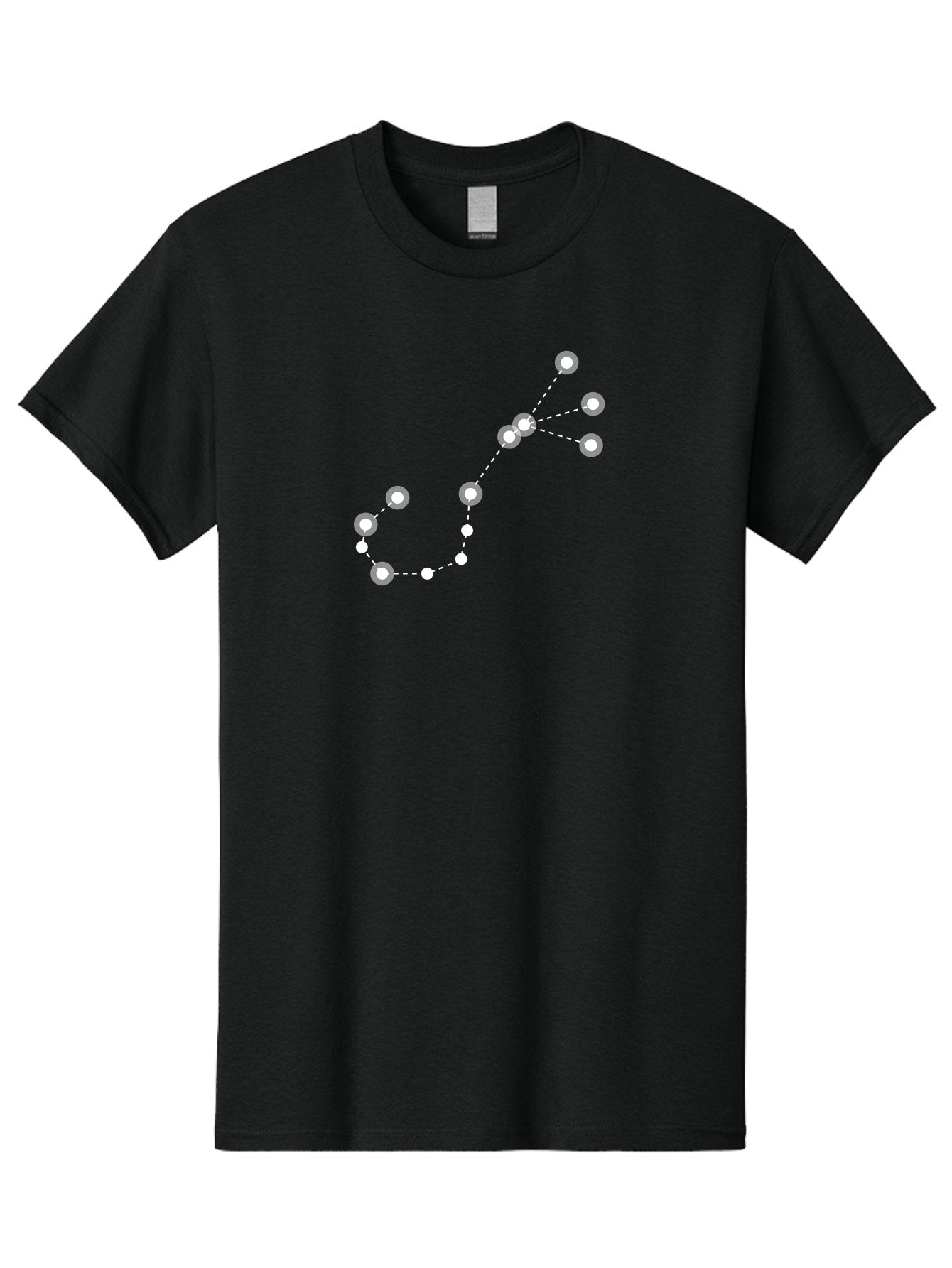 Constellation-Pattern-3 Men'S Graphic Tee, 100% Cotton, Comfortable Casual Summer Wear, Machine Washable, Constellation Pattern, Stars Connected By Dotted Lines, Astronomy, Space, Glowing Orbs, Celestial Navigation, Night Sky Aac287 14