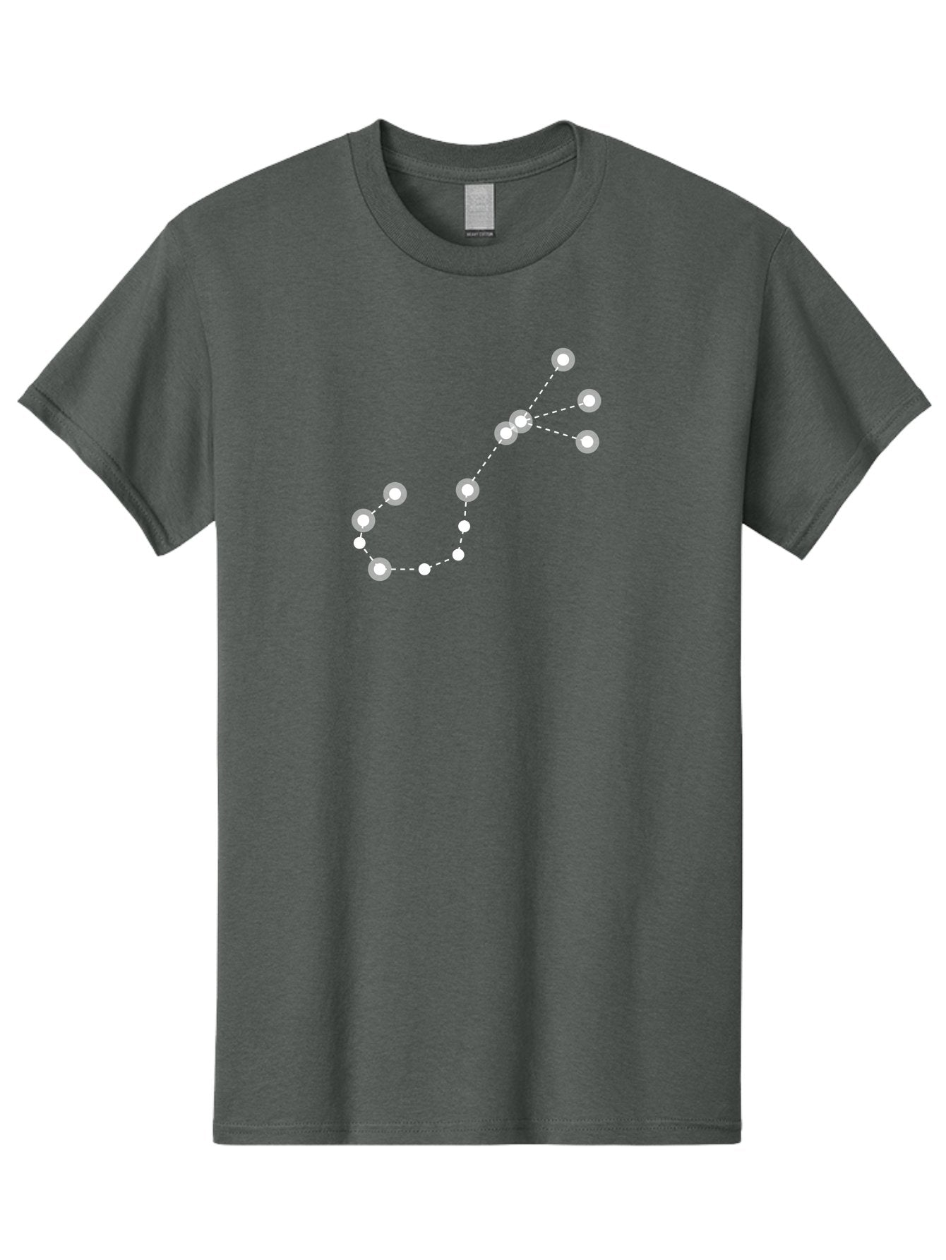 Constellation-Pattern-3 Men'S Graphic Tee, 100% Cotton, Comfortable Casual Summer Wear, Machine Washable, Constellation Pattern, Stars Connected By Dotted Lines, Astronomy, Space, Glowing Orbs, Celestial Navigation, Night Sky Aac287 13