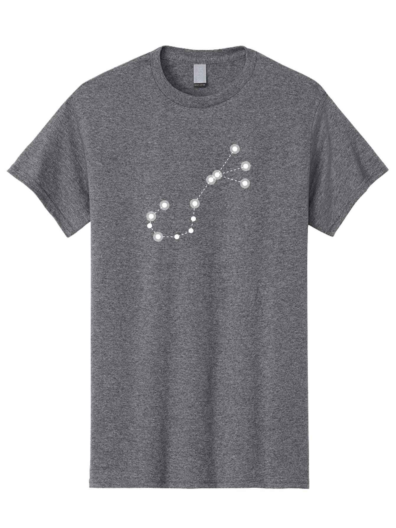 Constellation-Pattern-3 Men'S Graphic Tee, 100% Cotton, Comfortable Casual Summer Wear, Machine Washable, Constellation Pattern, Stars Connected By Dotted Lines, Astronomy, Space, Glowing Orbs, Celestial Navigation, Night Sky Aac287 4