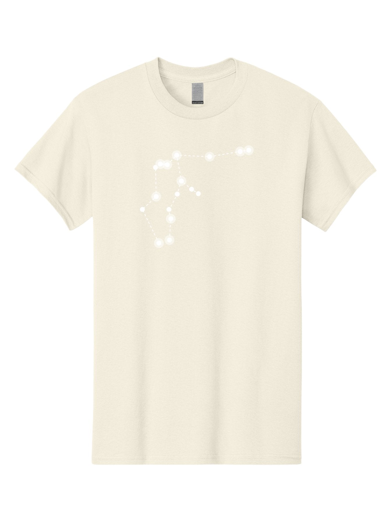 Constellation Men'S Graphic Tee, 100% Cotton, Comfortable Casual Summer Wear, Machine Washable, Stars Connected By Dotted Lines, Glowing White Dots, Celestial Navigation, Astronomy, Constellations, Starry Night Sky, Nighttime, Aac289 15
