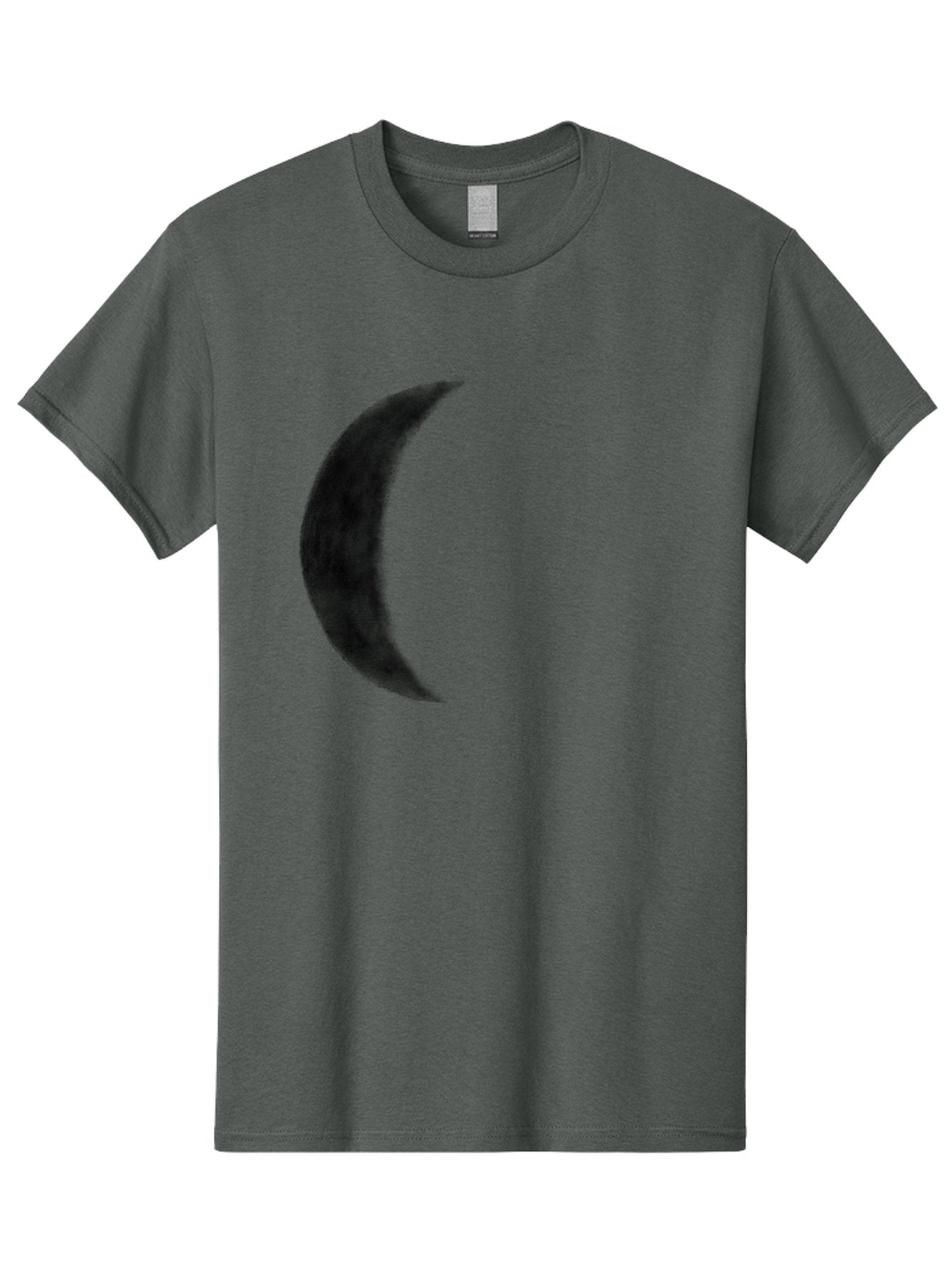 Crescent-Moon Men'S Graphic Tee, 100% Cotton, Comfortable Casual Summer Wear, Machine Washable, Crescent Moon, Lunar Phase, Moon Shape, Dark Moon, Night Sky, Celestial Body, Astronomy, Moonlight Aac298 11
