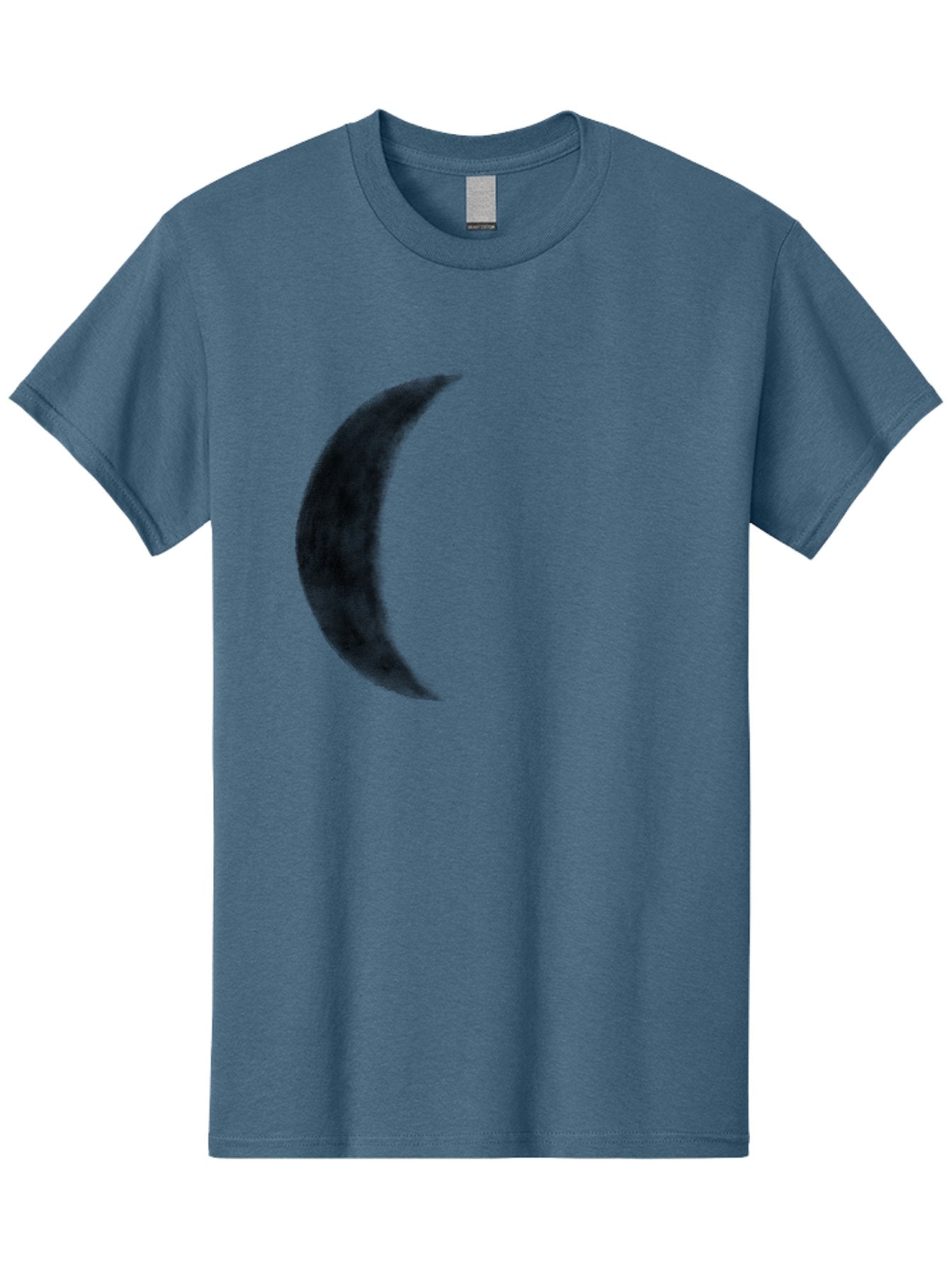 Crescent-Moon Men'S Graphic Tee, 100% Cotton, Comfortable Casual Summer Wear, Machine Washable, Crescent Moon, Lunar Phase, Moon Shape, Dark Moon, Night Sky, Celestial Body, Astronomy, Moonlight Aac298 13