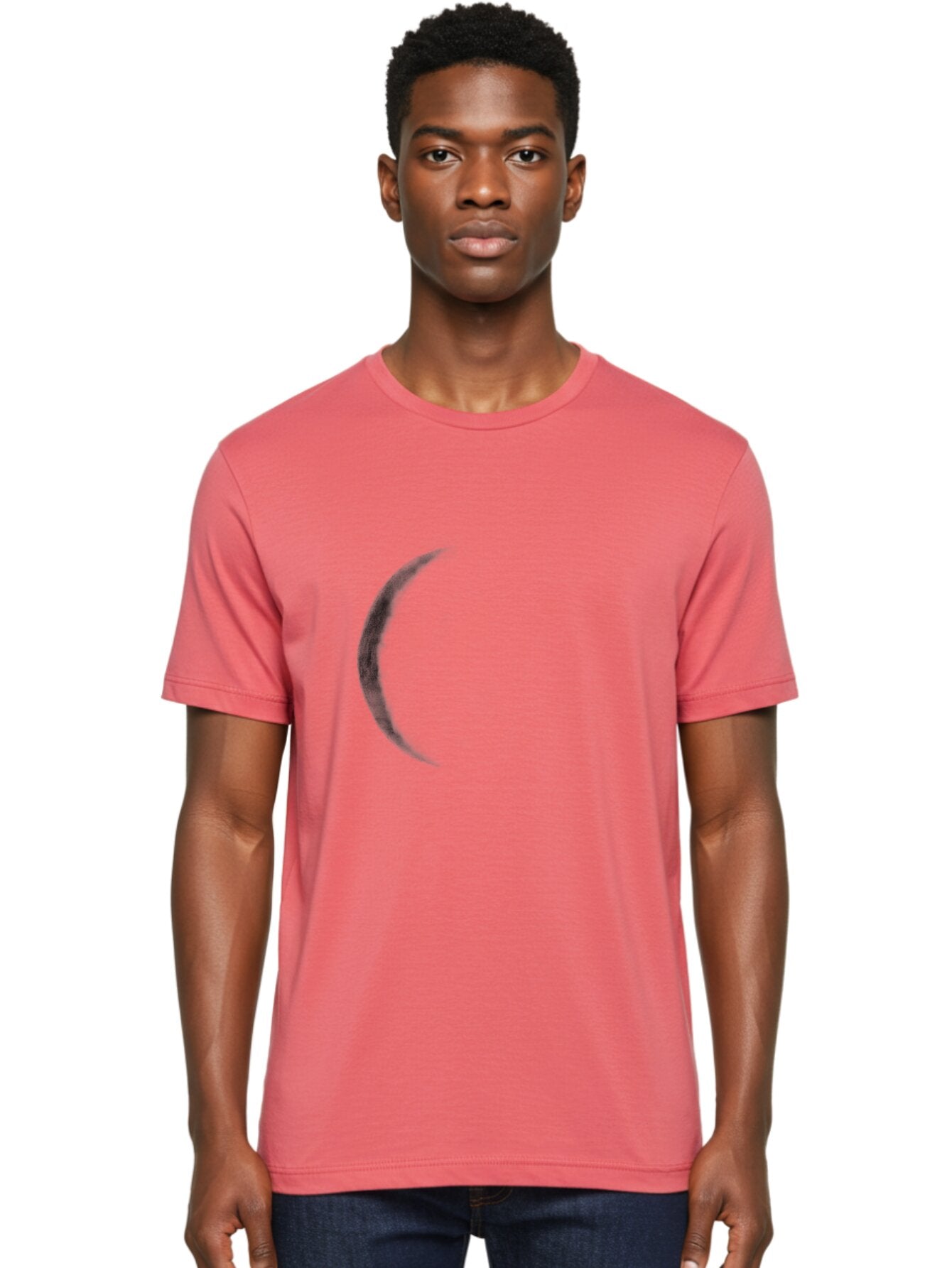 Crescent-Shape Men'S Graphic Tee, 100% Cotton, Comfortable Casual Summer Wear, Machine Washable, Lunar Eclipse, Crescent Moon, Night Sky, Astronomy, Celestial Body, Moon Phase, Space Aac299 16