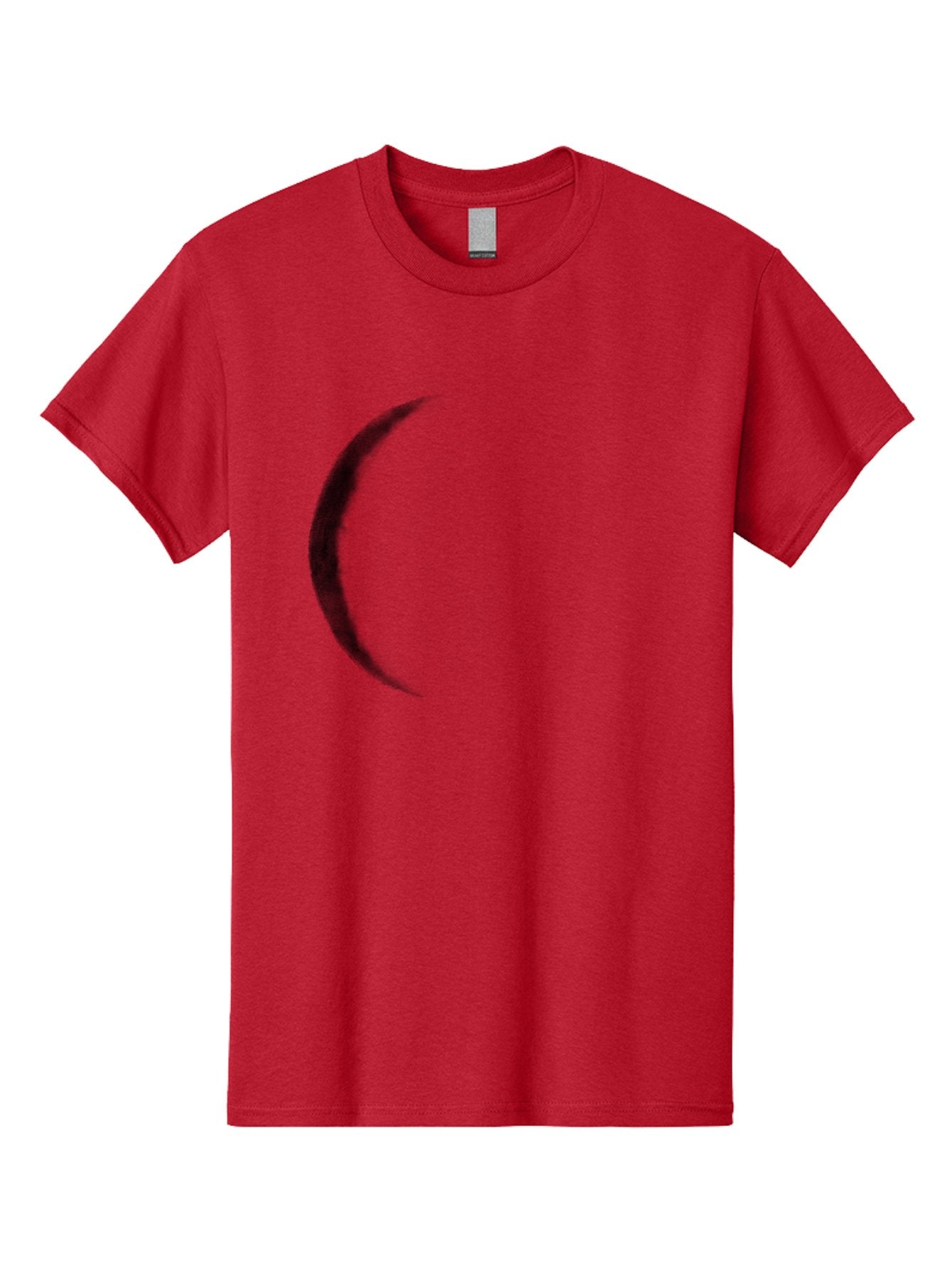 Crescent-Shape Men'S Graphic Tee, 100% Cotton, Comfortable Casual Summer Wear, Machine Washable, Lunar Eclipse, Crescent Moon, Night Sky, Astronomy, Celestial Body, Moon Phase, Space Aac299