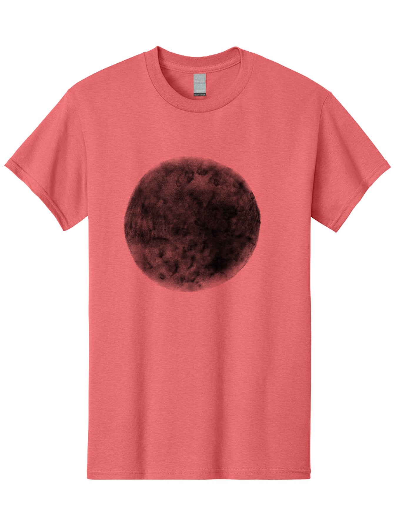 Dark-Green-Circle Men'S Graphic Tee, 100% Cotton, Comfortable Casual Summer Wear, Machine Washable, Dark Green Textured Circle, Mysterious Design, Abstract Pattern, Celestial Body, Textured Surface, Mysterious Atmosphere Aac301 12