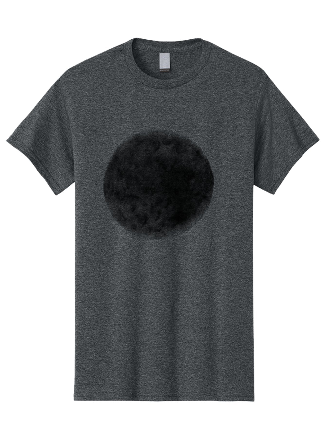 Dark-Green-Circle Men'S Graphic Tee, 100% Cotton, Comfortable Casual Summer Wear, Machine Washable, Dark Green Textured Circle, Mysterious Design, Abstract Pattern, Celestial Body, Textured Surface, Mysterious Atmosphere Aac301