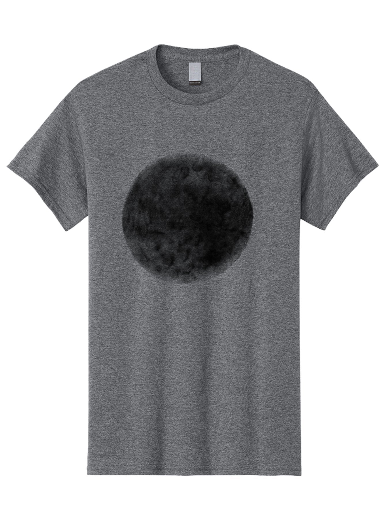 Dark-Green-Circle Men'S Graphic Tee, 100% Cotton, Comfortable Casual Summer Wear, Machine Washable, Dark Green Textured Circle, Mysterious Design, Abstract Pattern, Celestial Body, Textured Surface, Mysterious Atmosphere Aac301 14