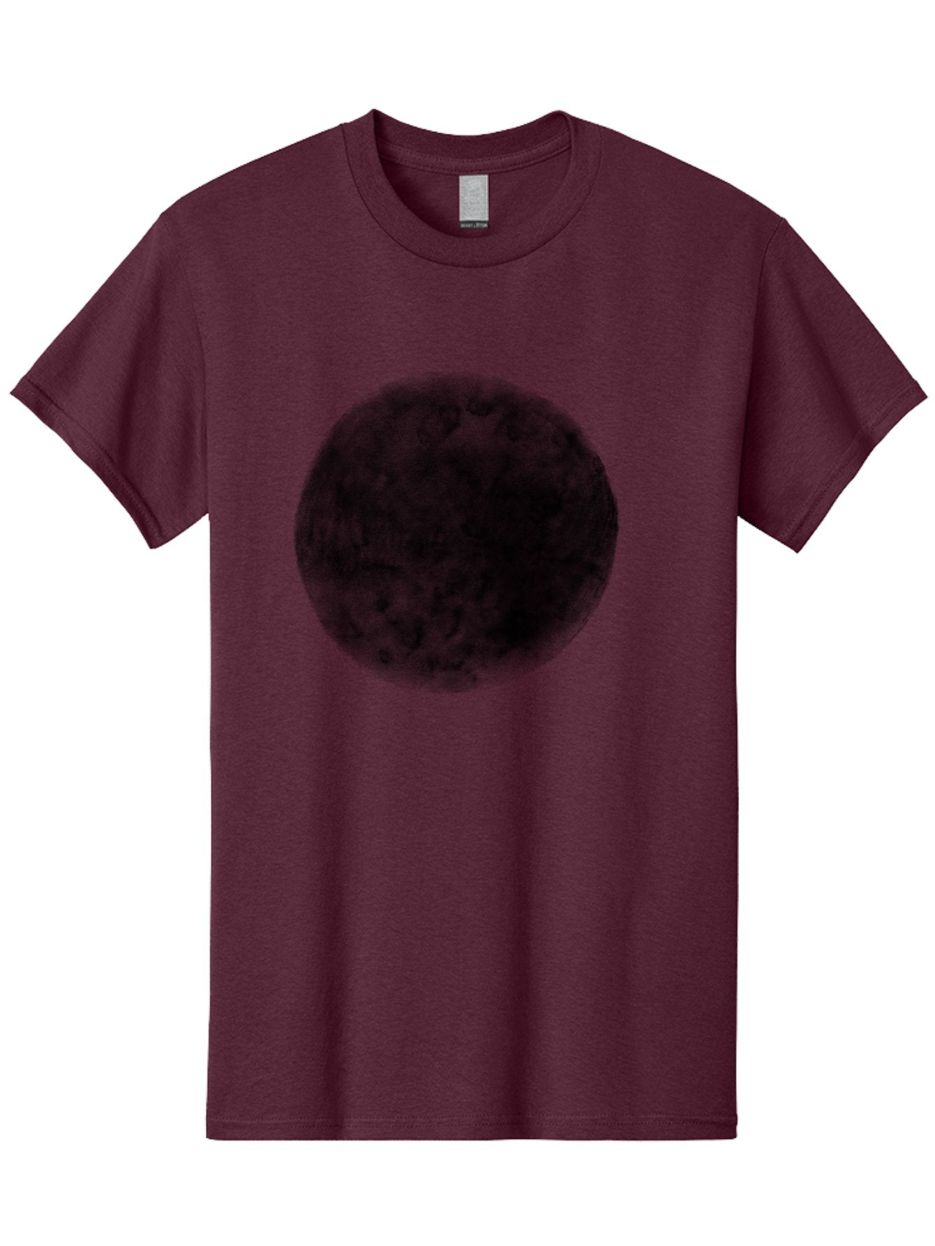 Dark-Green-Circle Men'S Graphic Tee, 100% Cotton, Comfortable Casual Summer Wear, Machine Washable, Dark Green Textured Circle, Mysterious Design, Abstract Pattern, Celestial Body, Textured Surface, Mysterious Atmosphere Aac301 11