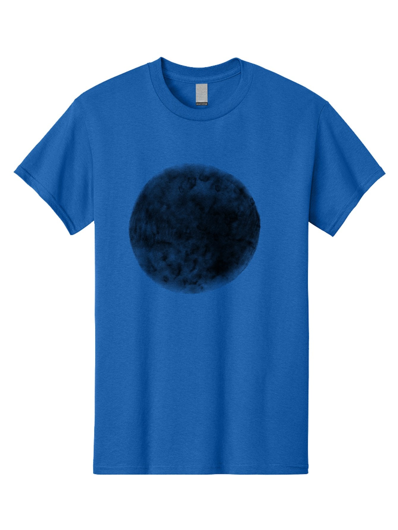 Dark-Green-Circle Men'S Graphic Tee, 100% Cotton, Comfortable Casual Summer Wear, Machine Washable, Dark Green Textured Circle, Mysterious Design, Abstract Pattern, Celestial Body, Textured Surface, Mysterious Atmosphere Aac301