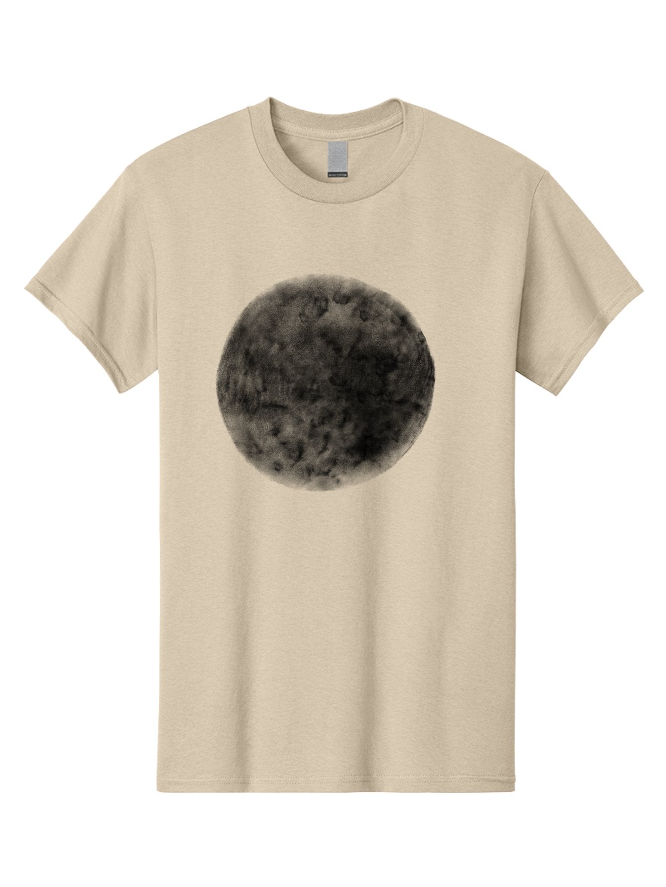 Dark-Green-Circle Men'S Graphic Tee, 100% Cotton, Comfortable Casual Summer Wear, Machine Washable, Dark Green Textured Circle, Mysterious Design, Abstract Pattern, Celestial Body, Textured Surface, Mysterious Atmosphere Aac301 6