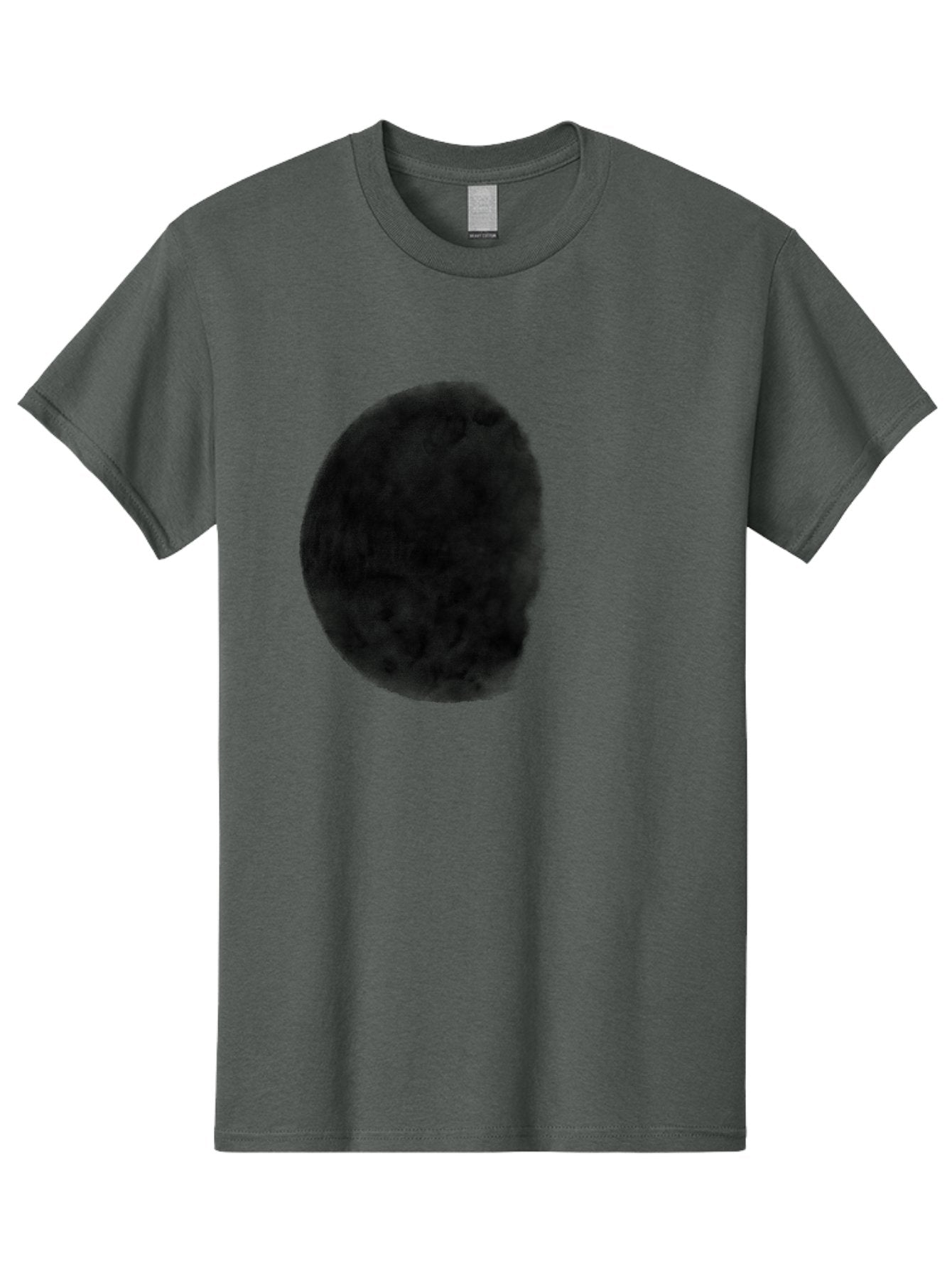 Dark-Orb Men'S Graphic Tee, 100% Cotton, Comfortable Casual Summer Wear, Machine Washable, Dark Green Sphere, Textured Surface, Mysterious Object, Abstract Design, Unique Visual Effect, 3D Rendering, Spherical Shape, Digital Art, Aac302 5