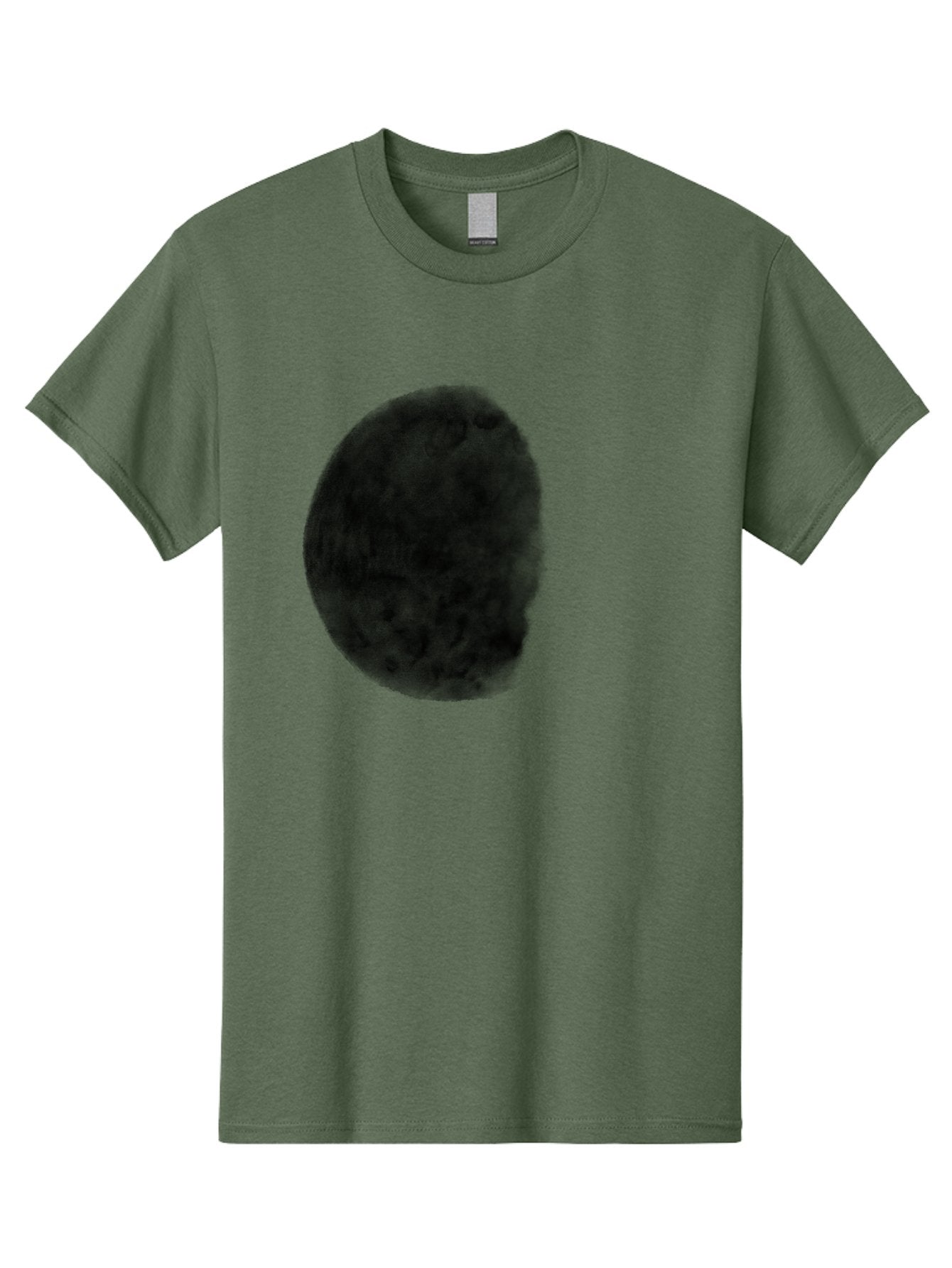 Dark-Orb Men'S Graphic Tee, 100% Cotton, Comfortable Casual Summer Wear, Machine Washable, Dark Green Sphere, Textured Surface, Mysterious Object, Abstract Design, Unique Visual Effect, 3D Rendering, Spherical Shape, Digital Art, Aac302 4