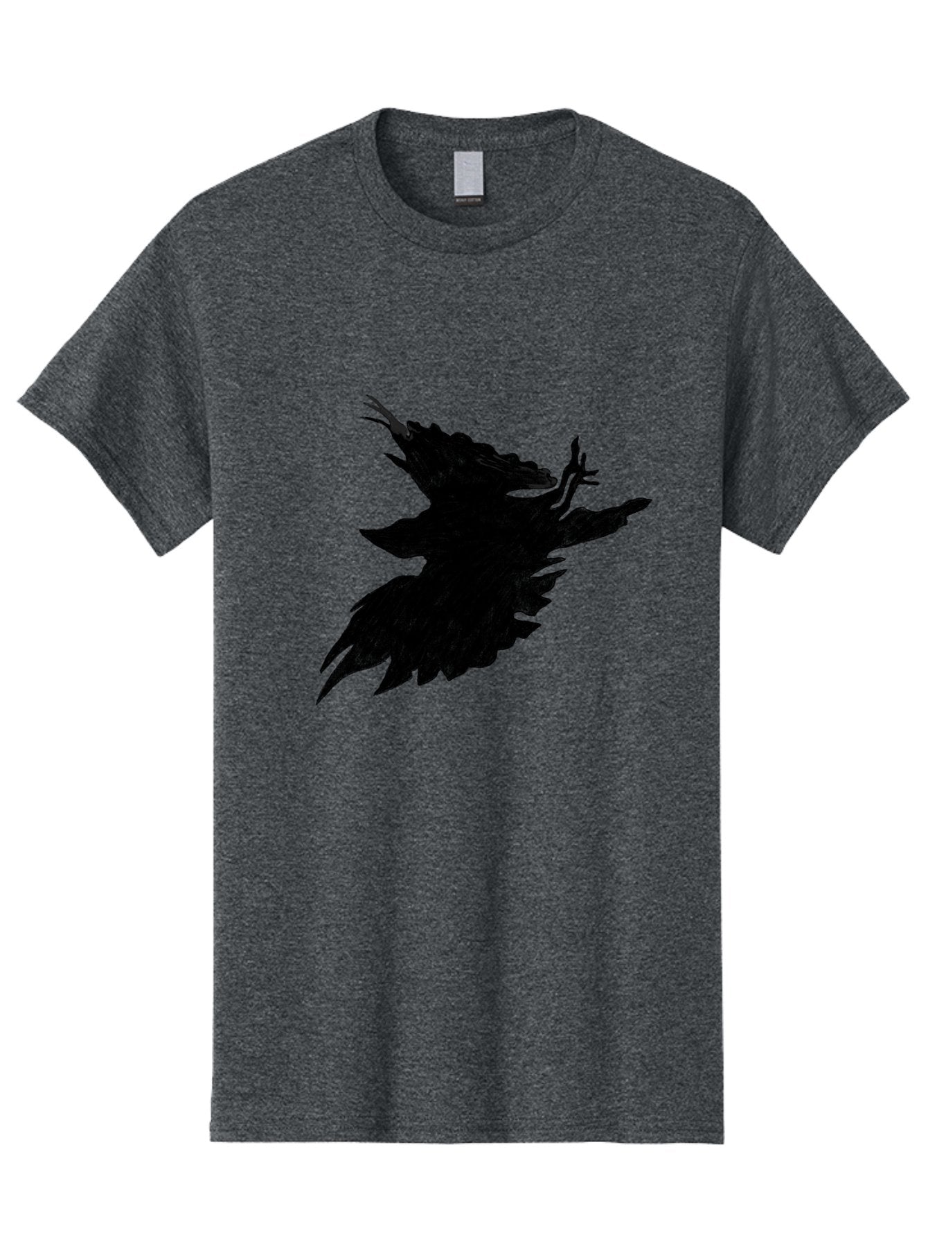 Flying-Bird-1 Men'S Graphic Tee, 100% Cotton, Comfortable Casual Summer Wear, Machine Washable, Black Bird In Flight, Silhouette, Abstract Art, Bird In Mid-Air, Wings Spread, Mysterious Creature, Dynamic Pose, Flying Bird, Dark Shape, Aac314 15