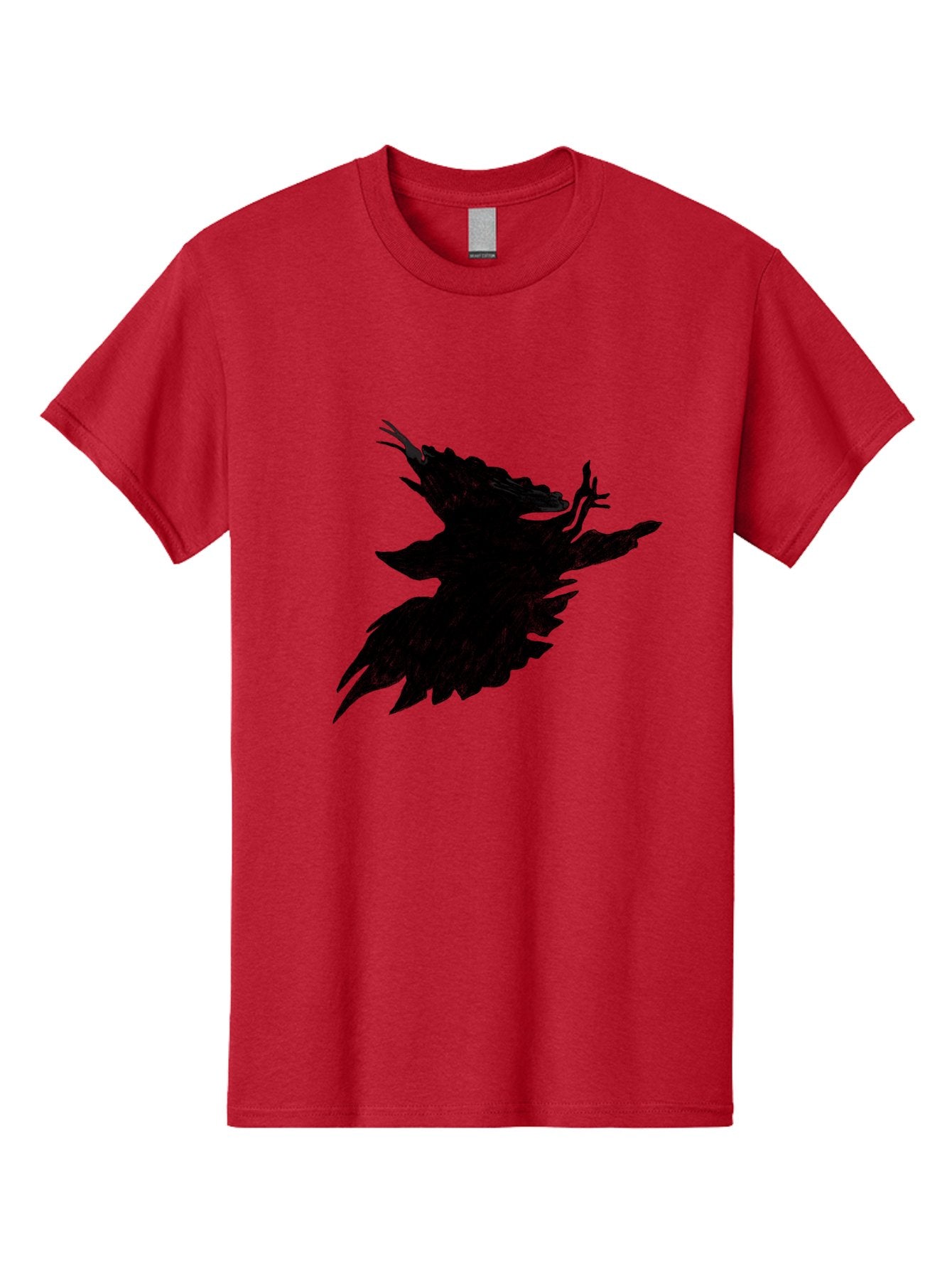 Flying-Bird-1 Men'S Graphic Tee, 100% Cotton, Comfortable Casual Summer Wear, Machine Washable, Black Bird In Flight, Silhouette, Abstract Art, Bird In Mid-Air, Wings Spread, Mysterious Creature, Dynamic Pose, Flying Bird, Dark Shape, Aac314 5
