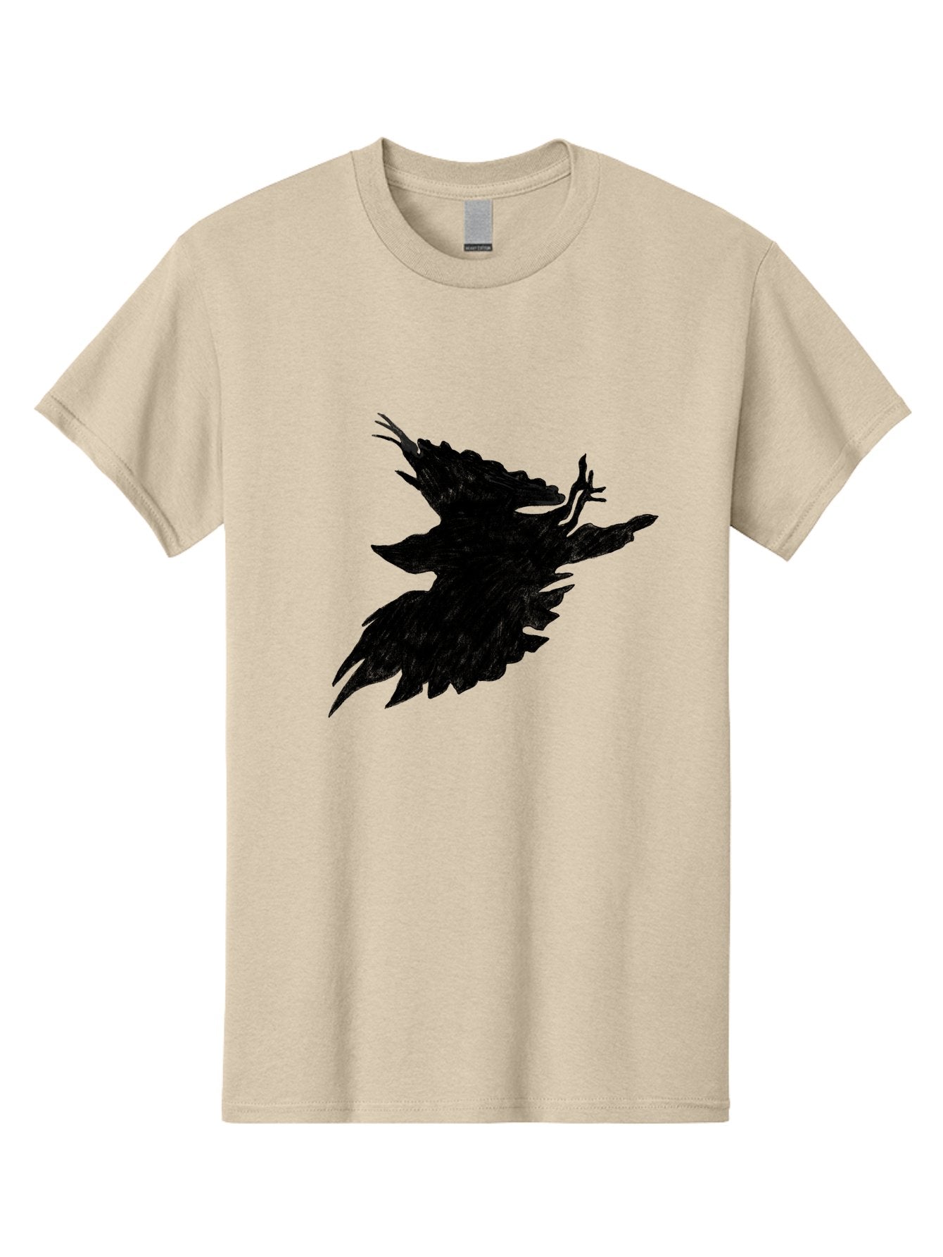 Flying-Bird-1 Men'S Graphic Tee, 100% Cotton, Comfortable Casual Summer Wear, Machine Washable, Black Bird In Flight, Silhouette, Abstract Art, Bird In Mid-Air, Wings Spread, Mysterious Creature, Dynamic Pose, Flying Bird, Dark Shape, Aac314 9