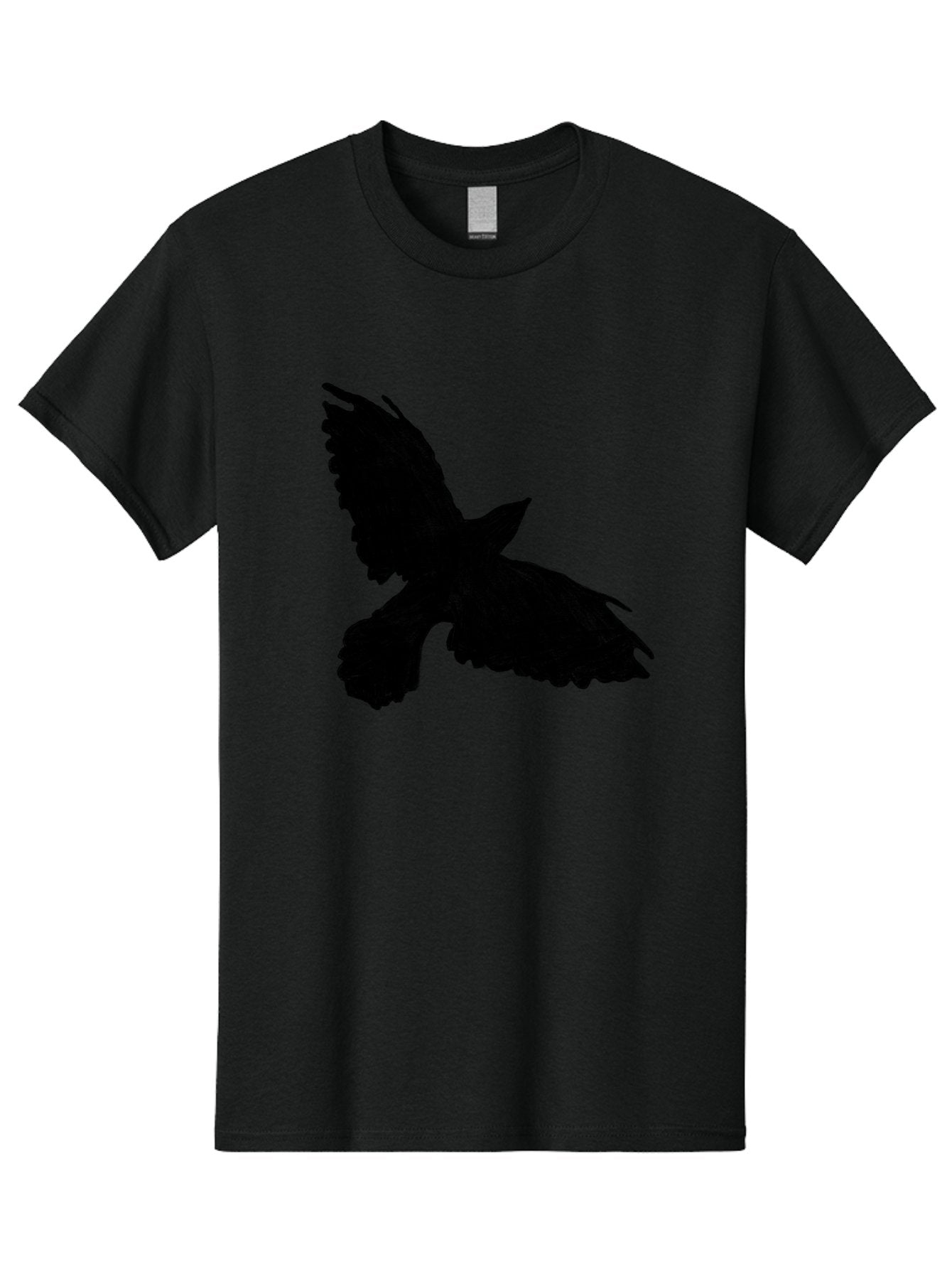 Flying-Bird Men'S Graphic Tee, 100% Cotton, Comfortable Casual Summer Wear, Machine Washable, Bird In Flight, Bird Silhouette, Flying Bird, Black Bird, Wingspan, Feathers, Bird'S Wings, Bird Flying, Winged Creature Aac315 8