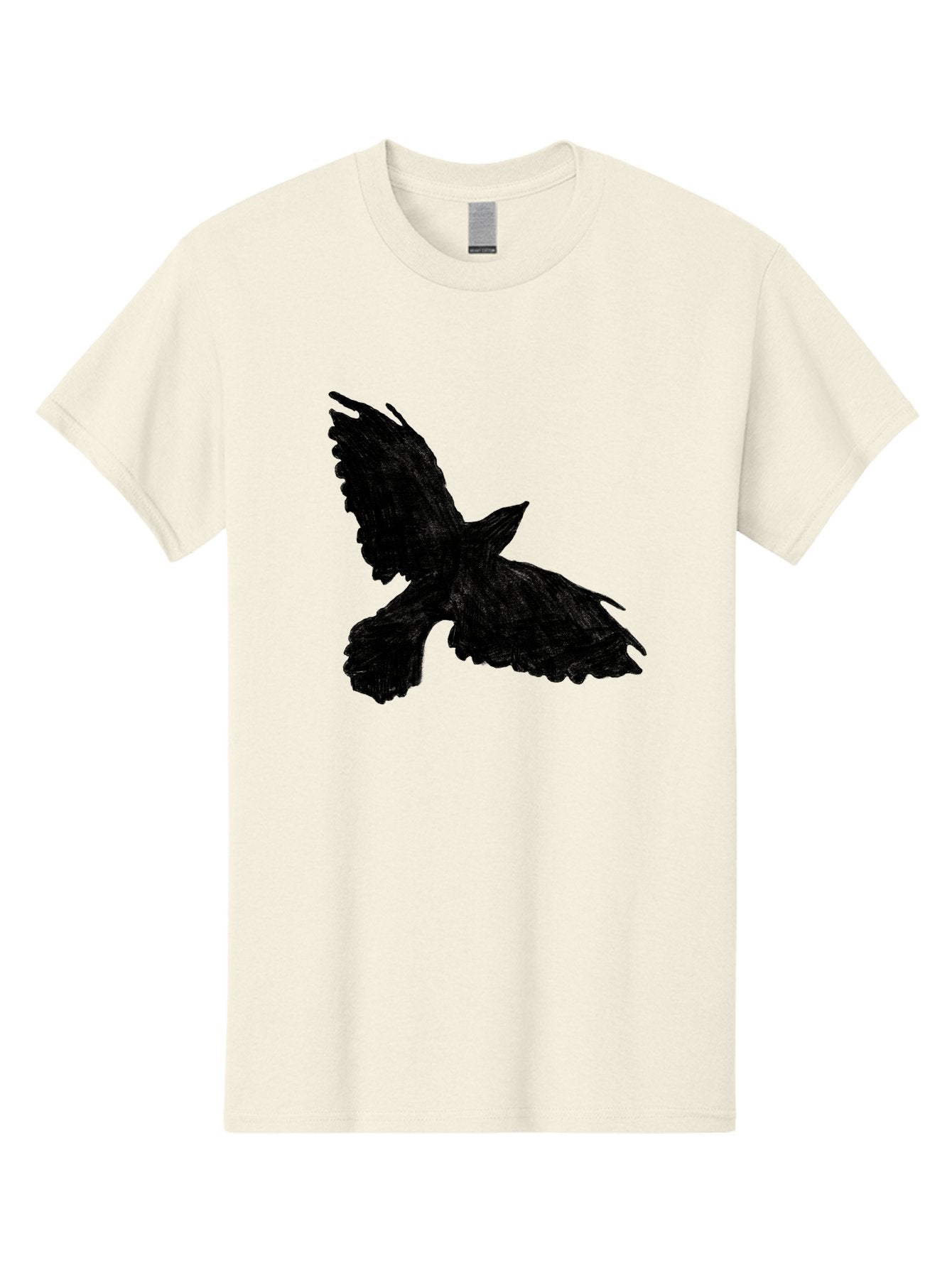 Flying-Bird Men'S Graphic Tee, 100% Cotton, Comfortable Casual Summer Wear, Machine Washable, Bird In Flight, Bird Silhouette, Flying Bird, Black Bird, Wingspan, Feathers, Bird'S Wings, Bird Flying, Winged Creature Aac315 4